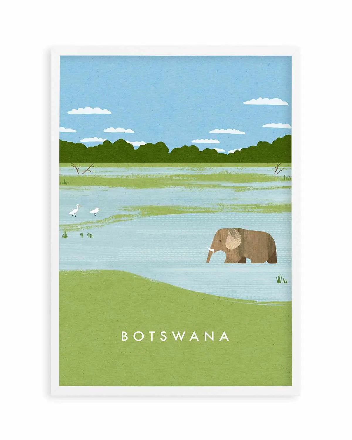 Botswana by Henry Rivers Art Print from Olive et Oriel where you can shop wallpaper and artworks online