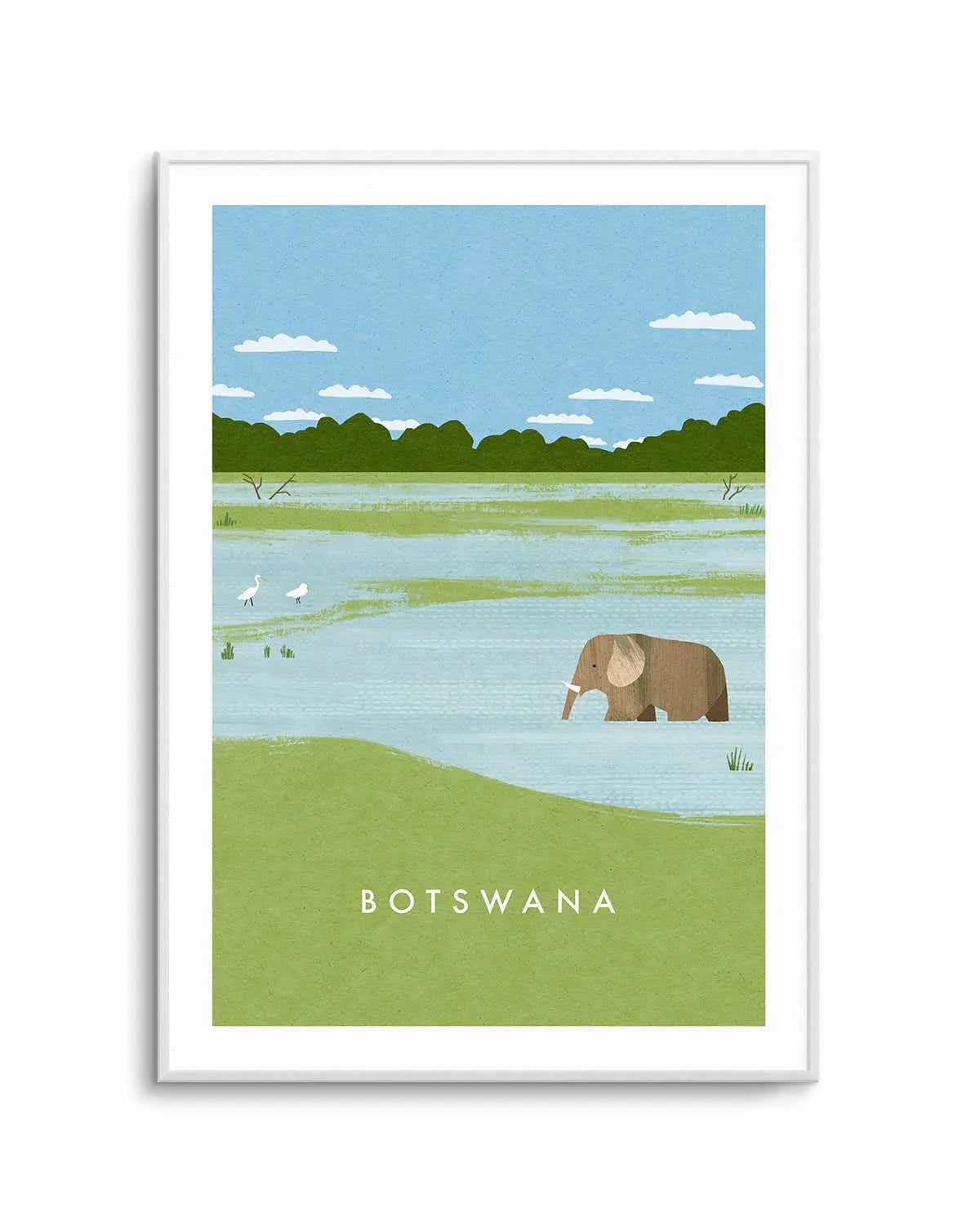 Botswana by Henry Rivers Art Print from Olive et Oriel where you can shop wallpaper and artworks online