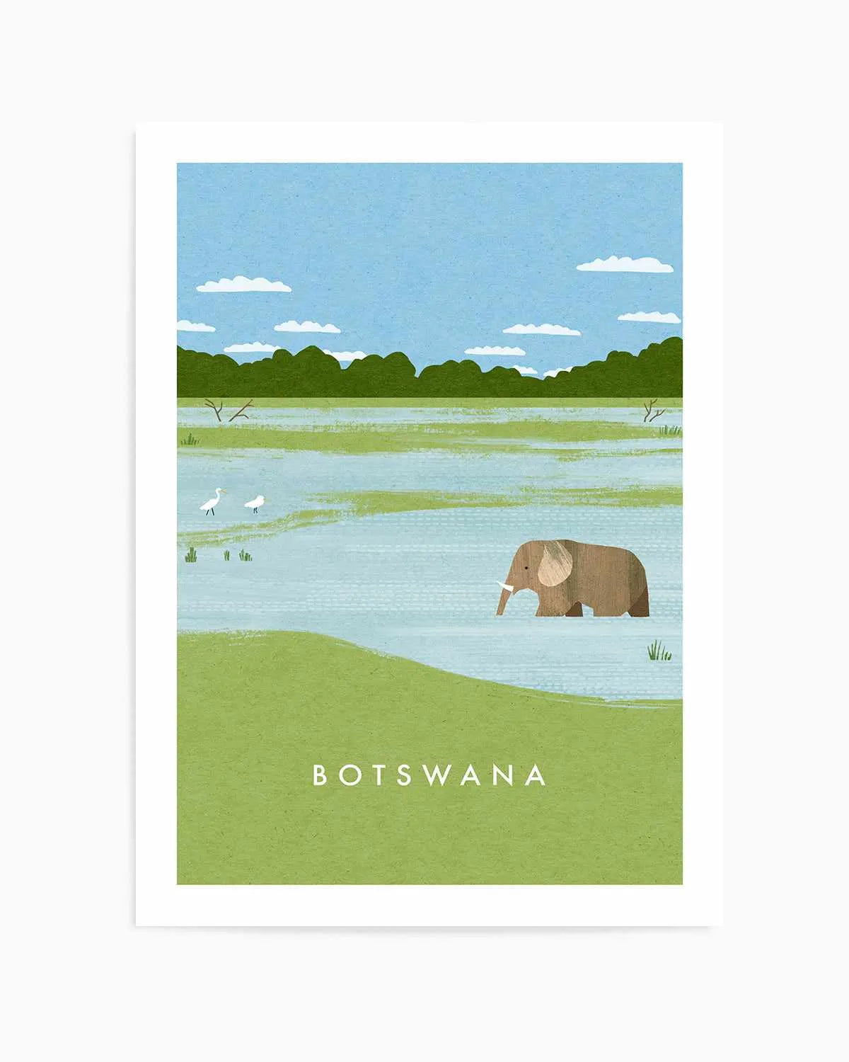 Botswana by Henry Rivers Art Print from Olive et Oriel where you can shop wallpaper and artworks online