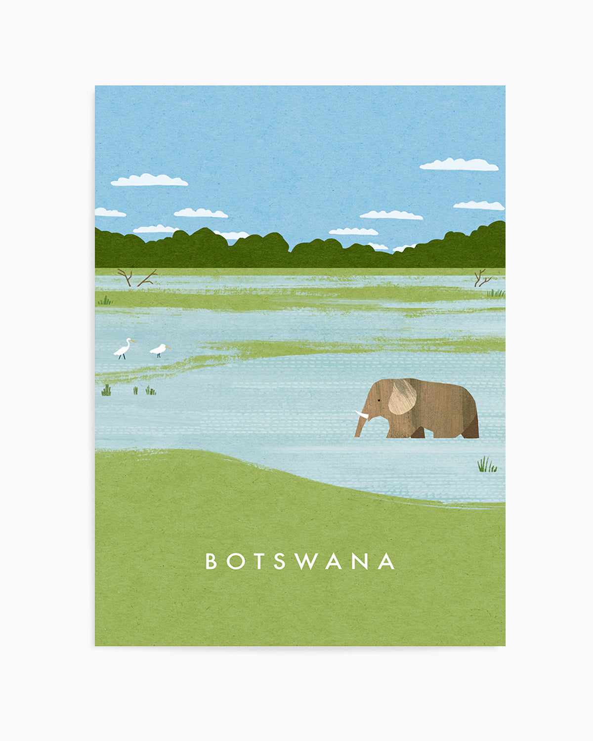 Botswana by Henry Rivers Art Print