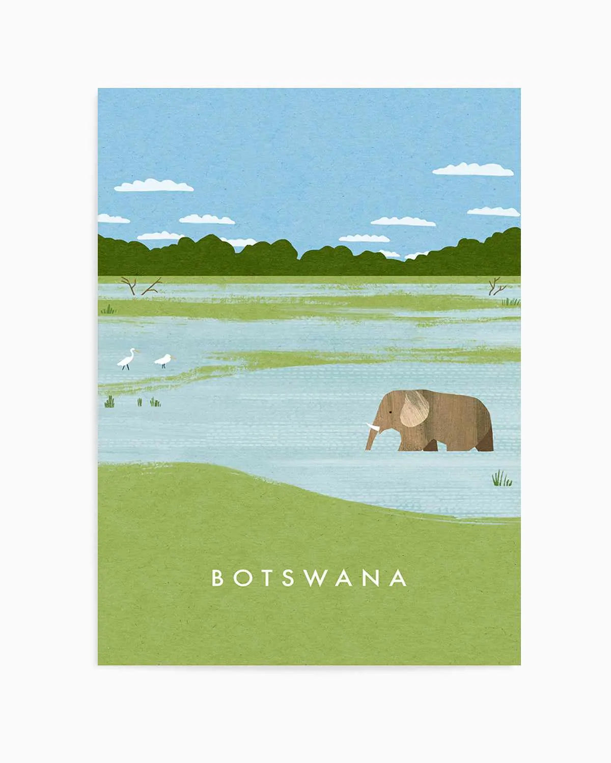 Botswana by Henry Rivers Art Print from Olive et Oriel where you can shop wallpaper and artworks online