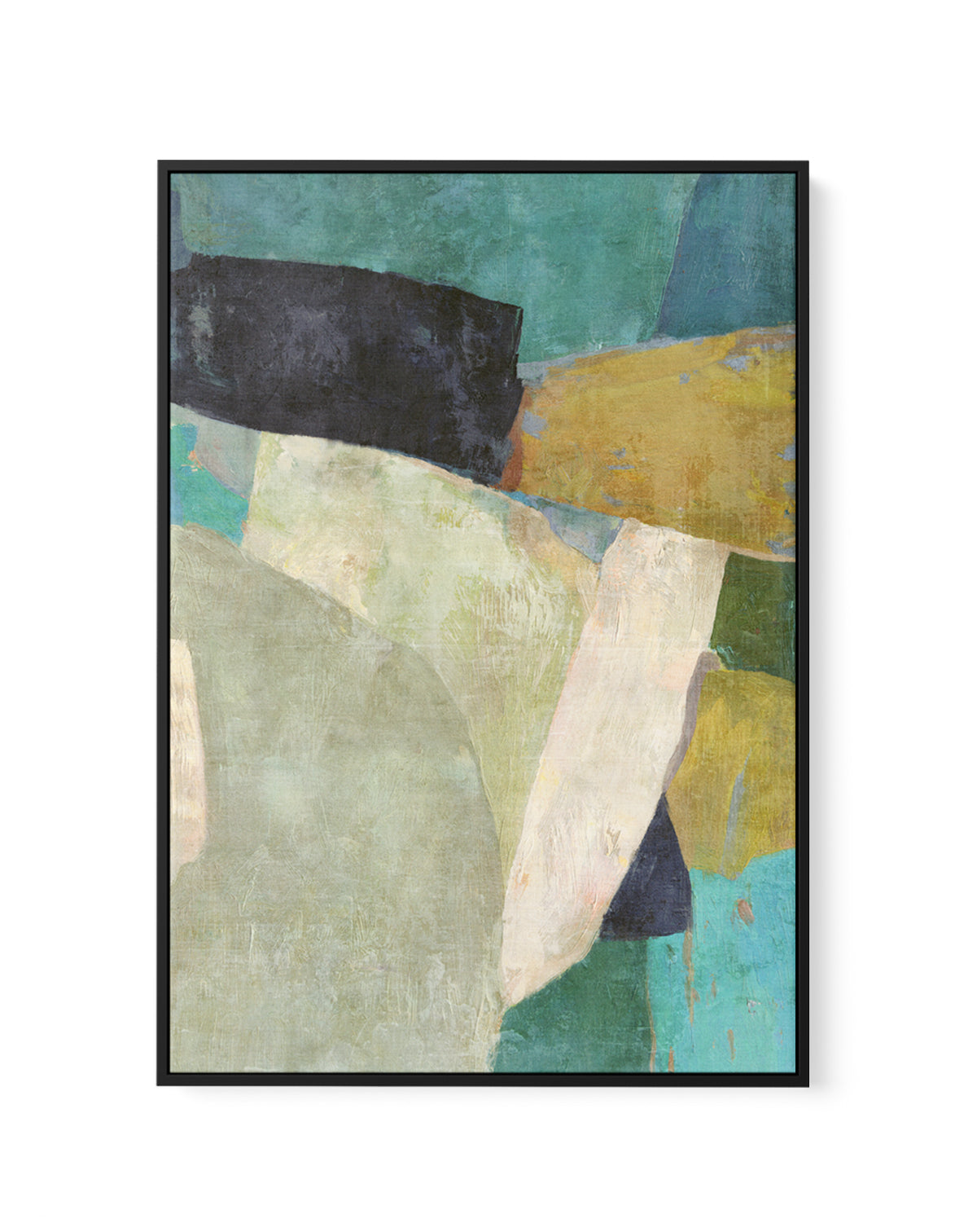 Boulder Field 1 by Suzanne Nicoll | Framed Canvas Art Print