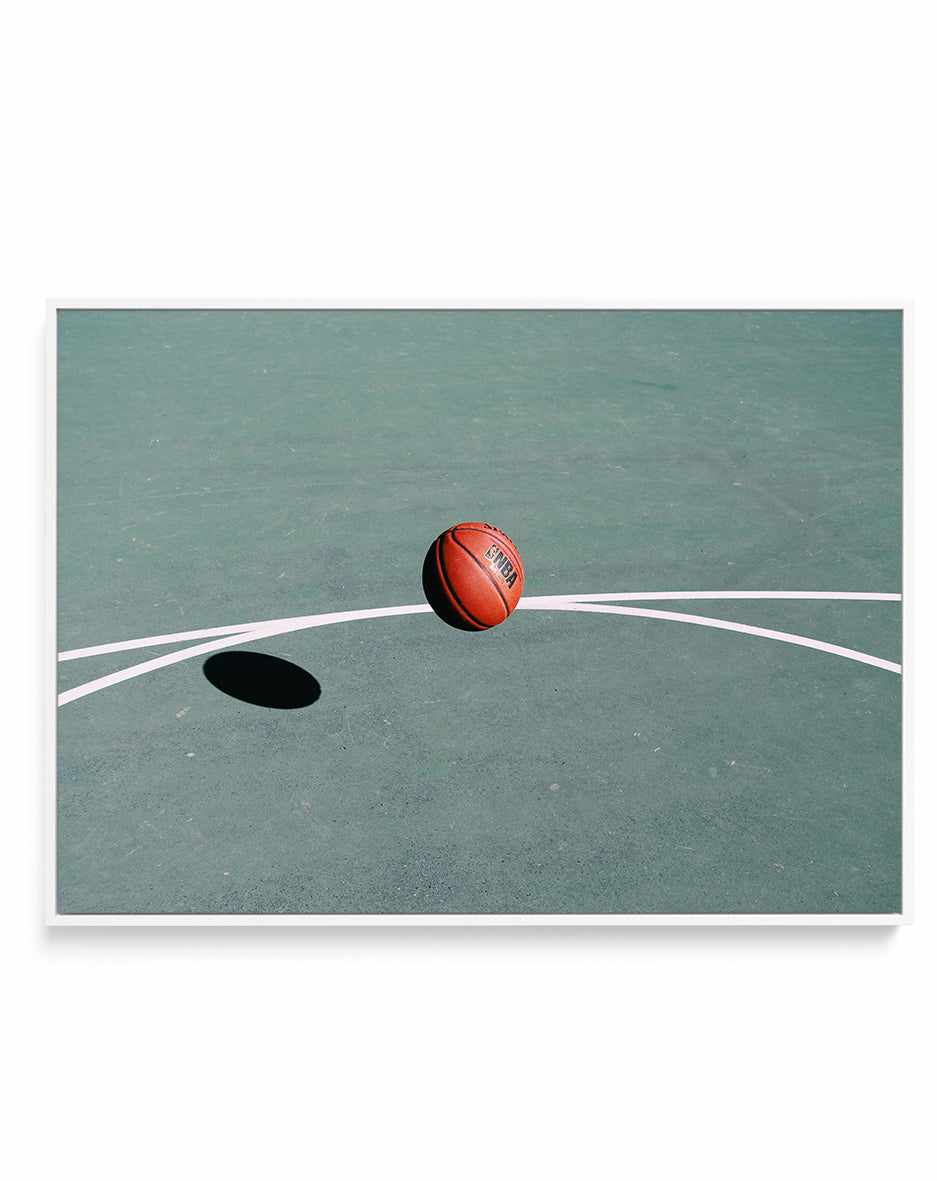 Bounce #1 By Cities of Basketball | Framed Canvas Art Print