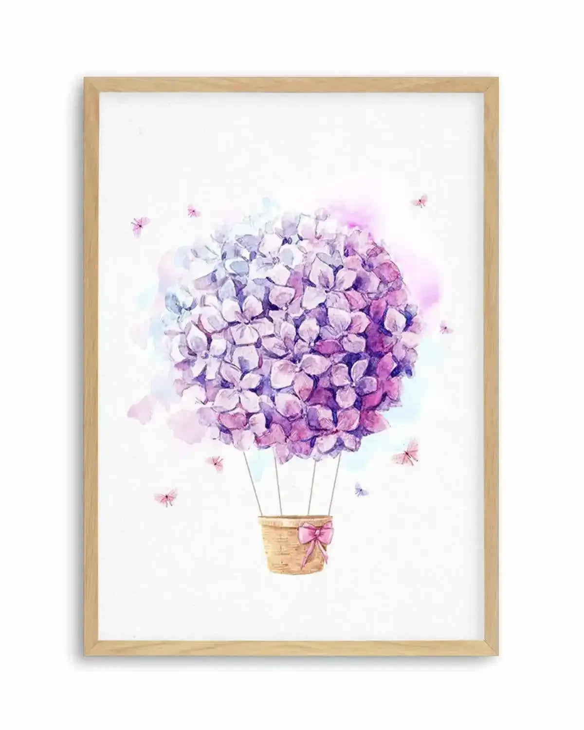 Bouquet Balloon on Linen I Art Print from Olive et Oriel where you can shop wallpaper and artworks online