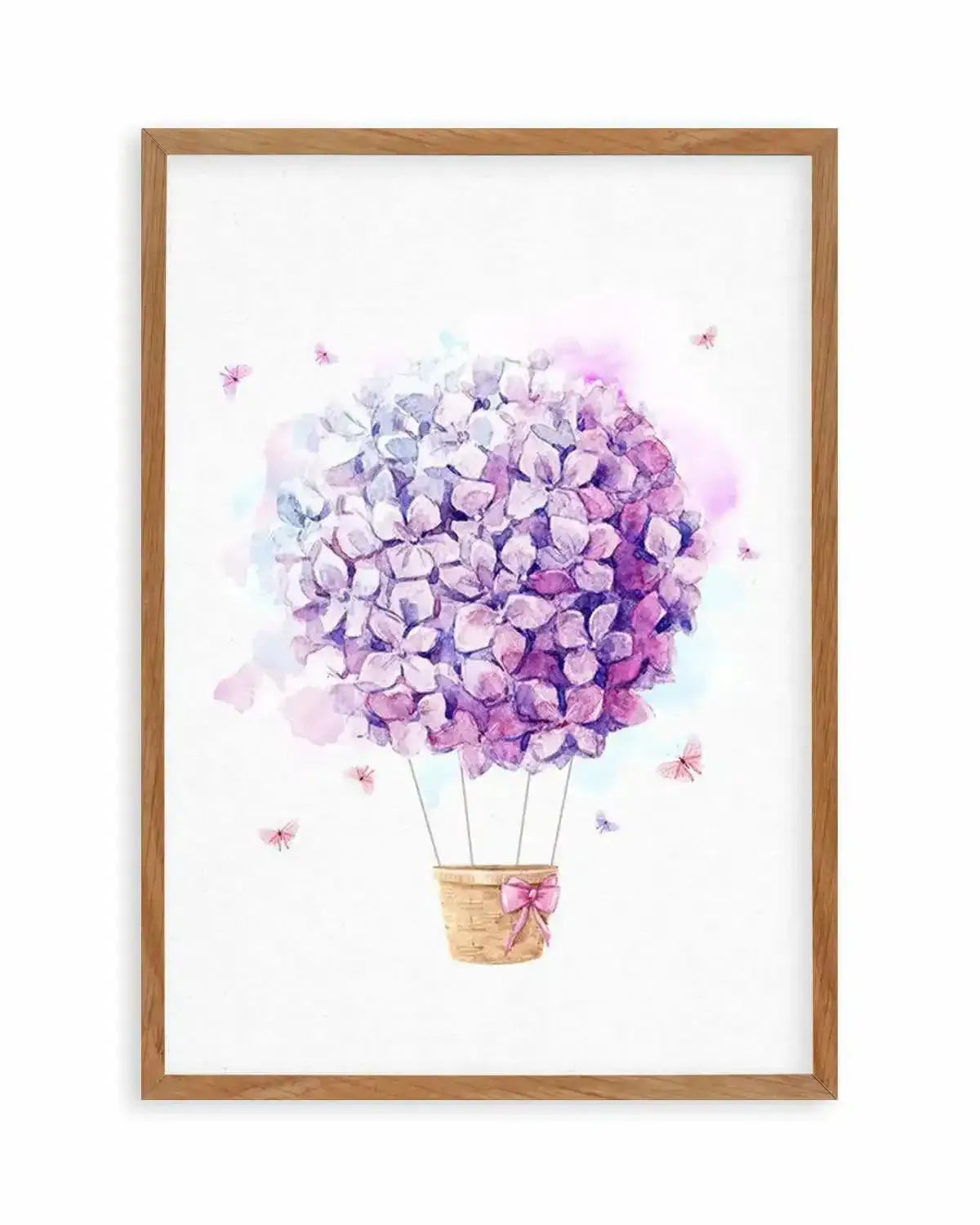 Bouquet Balloon on Linen I Art Print from Olive et Oriel where you can shop wallpaper and artworks online