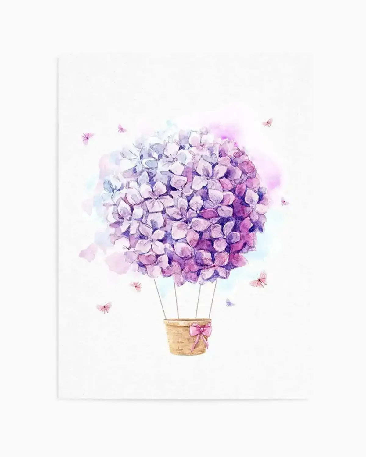 Bouquet Balloon on Linen I Art Print from Olive et Oriel where you can shop wallpaper and artworks online