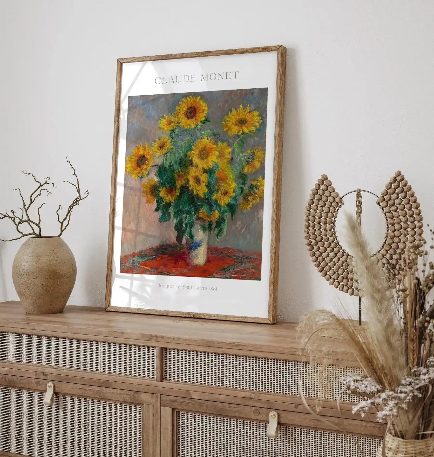 Bouquet of Sunflowers 1881 by Claude Monet Art Print-PRINT-Olive et Oriel-Olive et Oriel-Buy-Australian-Art-Prints-Online-with-Olive-et-Oriel-Your-Artwork-Specialists-Austrailia-Decorate-With-Coastal-Photo-Wall-Art-Prints-From-Our-Beach-House-Artwork-Collection-Fine-Poster-and-Framed-Artwork