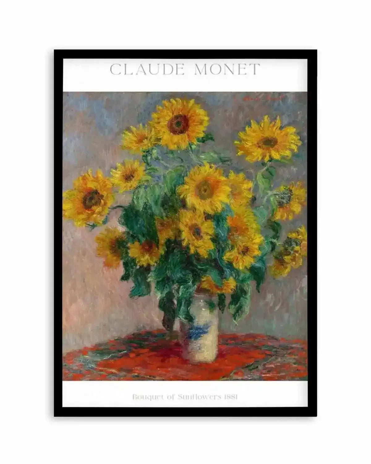 Bouquet of Sunflowers 1881 by Claude Monet Art Print from Olive et Oriel where you can shop wallpaper and artworks online