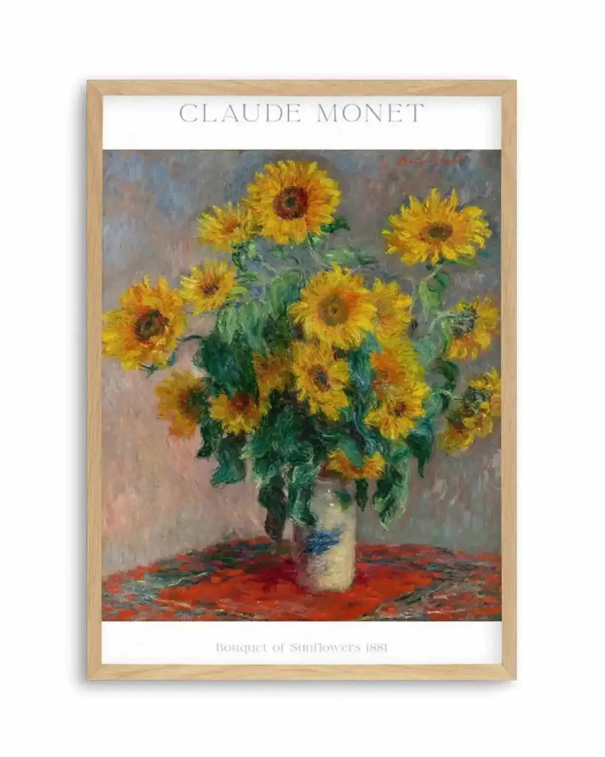 Bouquet of Sunflowers 1881 by Claude Monet Art Print from Olive et Oriel where you can shop wallpaper and artworks online