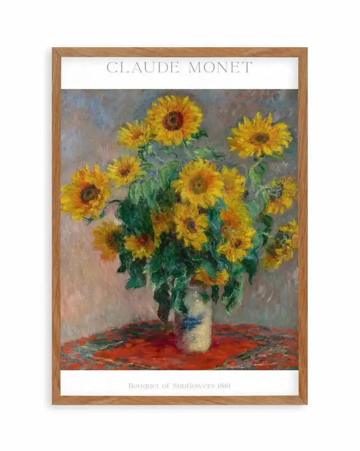 Bouquet of Sunflowers 1881 by Claude Monet Art Print from Olive et Oriel where you can shop wallpaper and artworks online