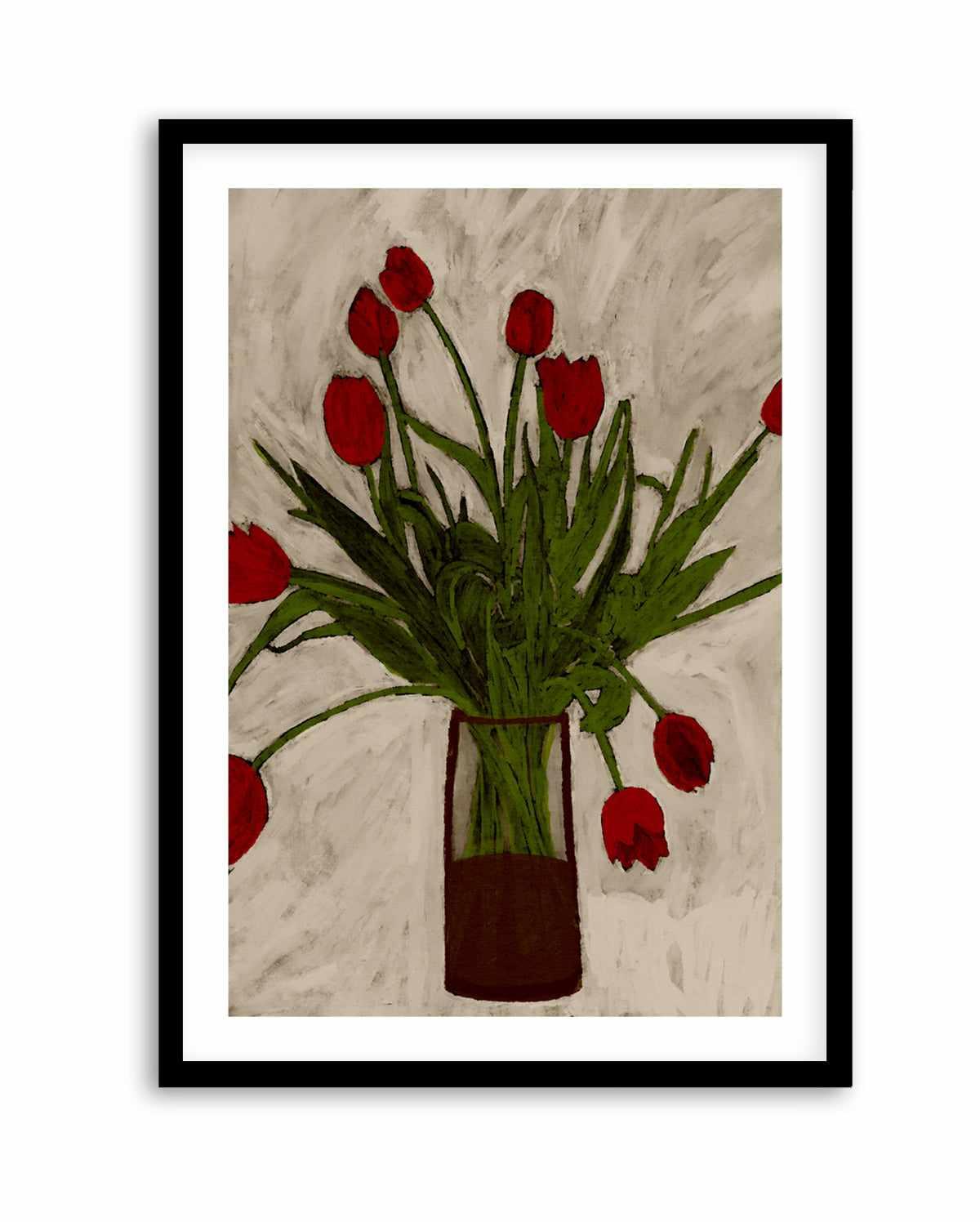 Bouquet of Tulips by Shatha Al Dafai | Art Print from Olive et Oriel where you can shop wallpaper and artworks online