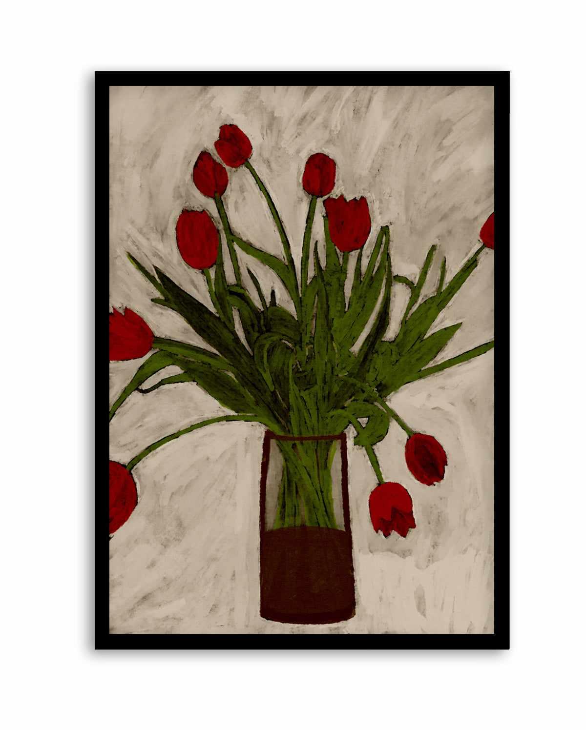 Bouquet of Tulips by Shatha Al Dafai | Art Print from Olive et Oriel where you can shop wallpaper and artworks online