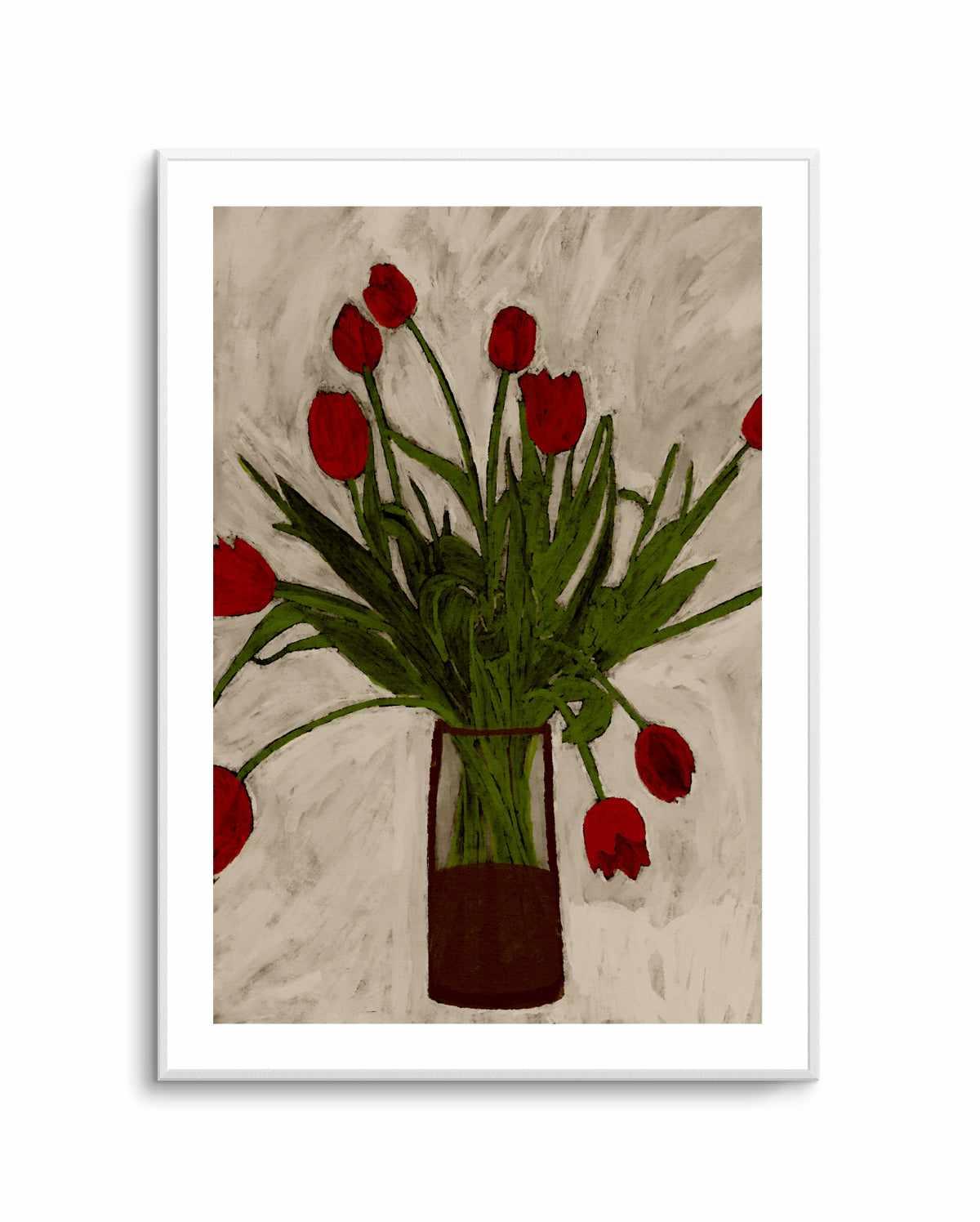 Bouquet of Tulips by Shatha Al Dafai | Art Print from Olive et Oriel where you can shop wallpaper and artworks online