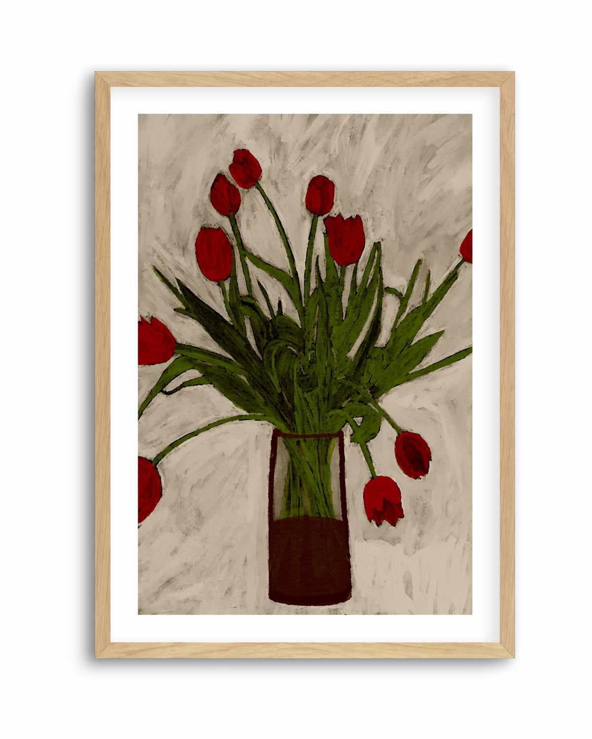 Bouquet of Tulips by Shatha Al Dafai | Art Print from Olive et Oriel where you can shop wallpaper and artworks online