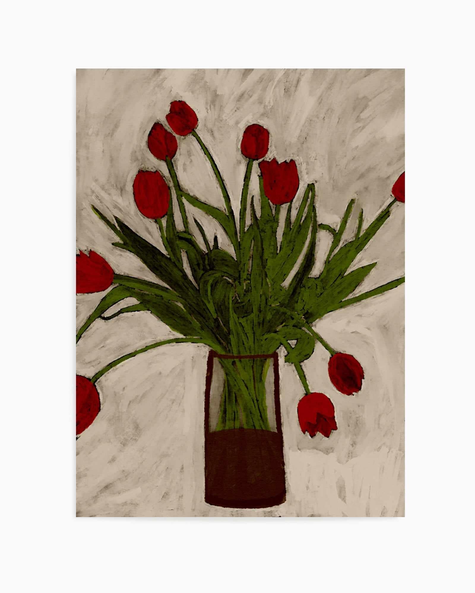 Bouquet of Tulips by Shatha Al Dafai | Art Print from Olive et Oriel where you can shop wallpaper and artworks online