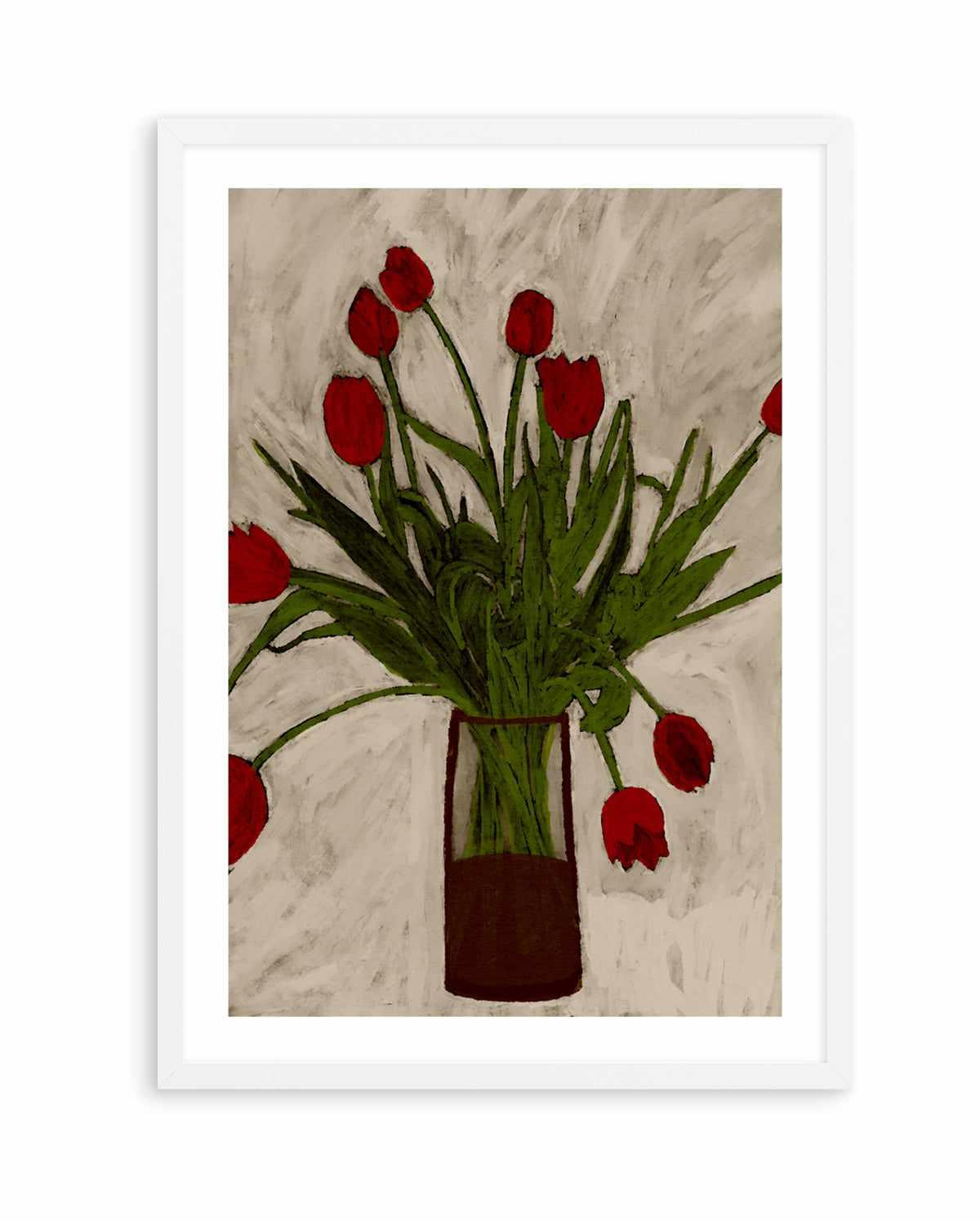 Bouquet of Tulips by Shatha Al Dafai | Art Print from Olive et Oriel where you can shop wallpaper and artworks online