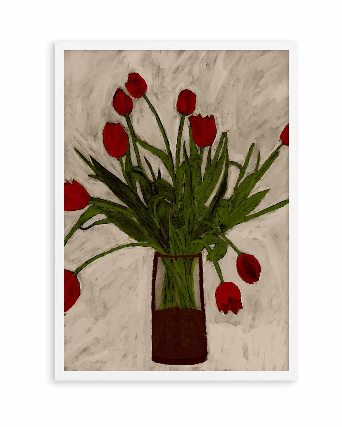 Bouquet of Tulips by Shatha Al Dafai | Art Print from Olive et Oriel where you can shop wallpaper and artworks online