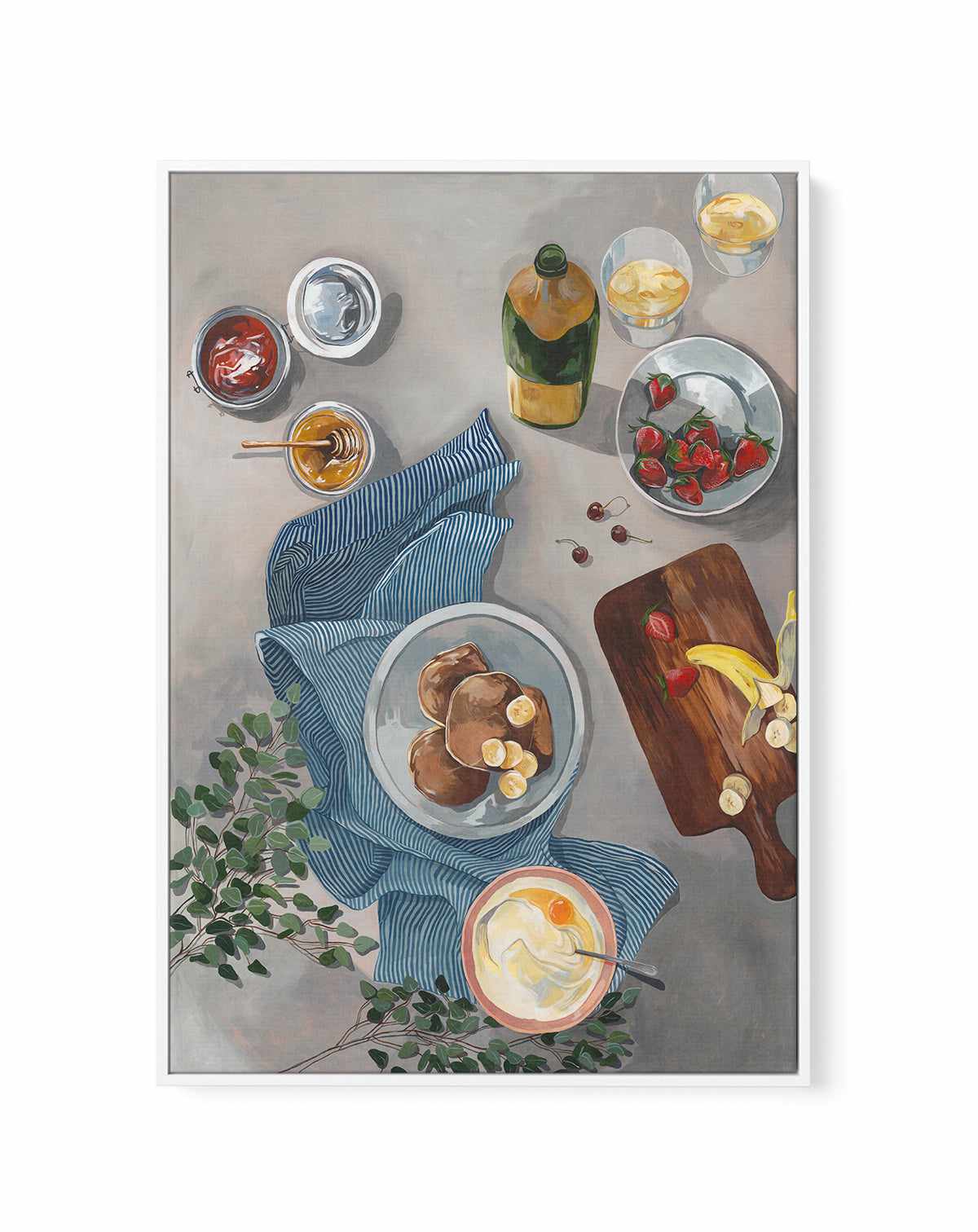 Breakfast of Champions by Cat Gerke | Framed Canvas Art Print