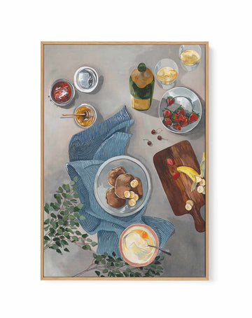 Breakfast of Champions by Cat Gerke | Framed Canvas Art Print from Olive et Oriel where you can shop wallpaper and artworks online