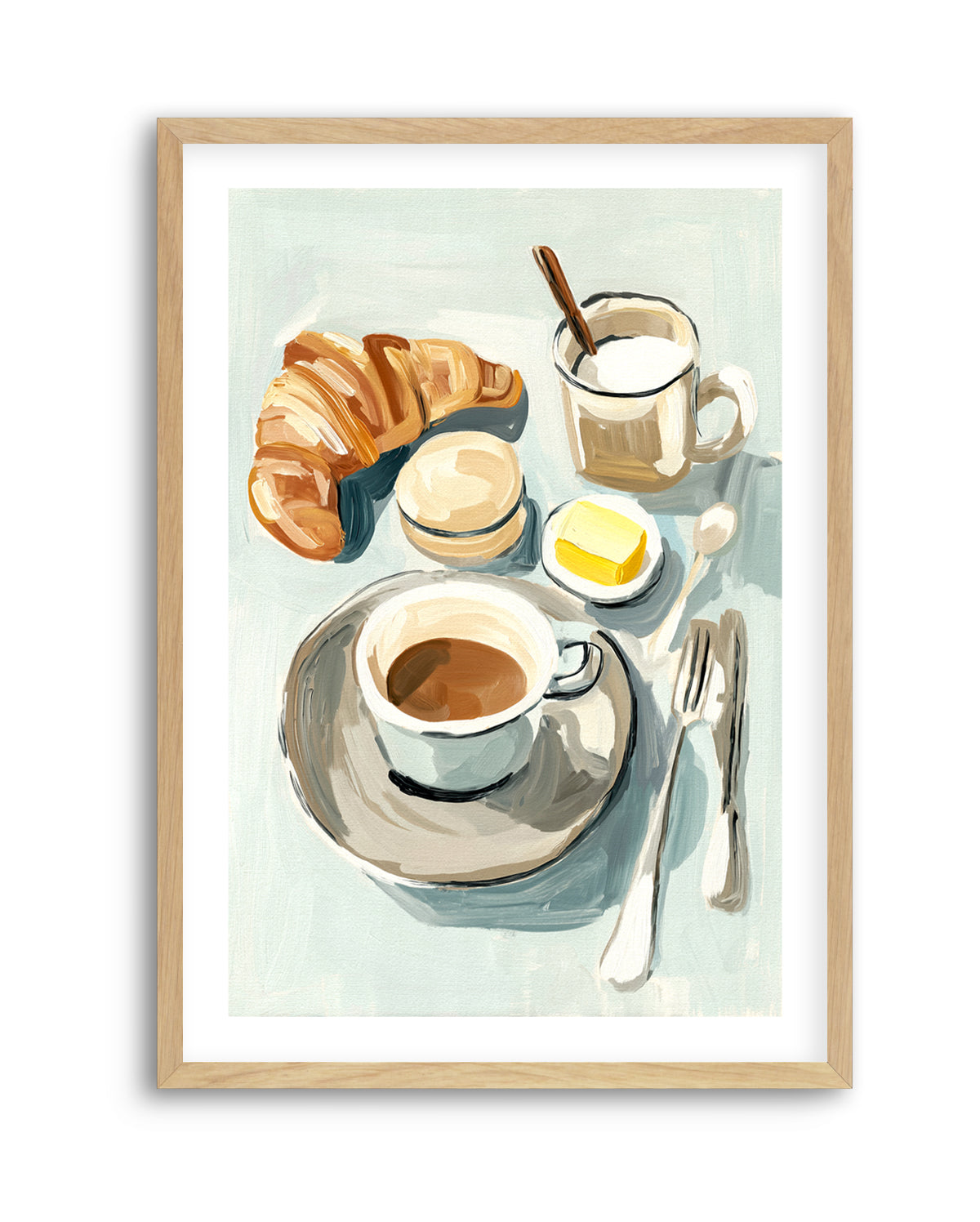Breakfast for One | Art Print from Olive et Oriel where you can shop wallpaper and artworks online