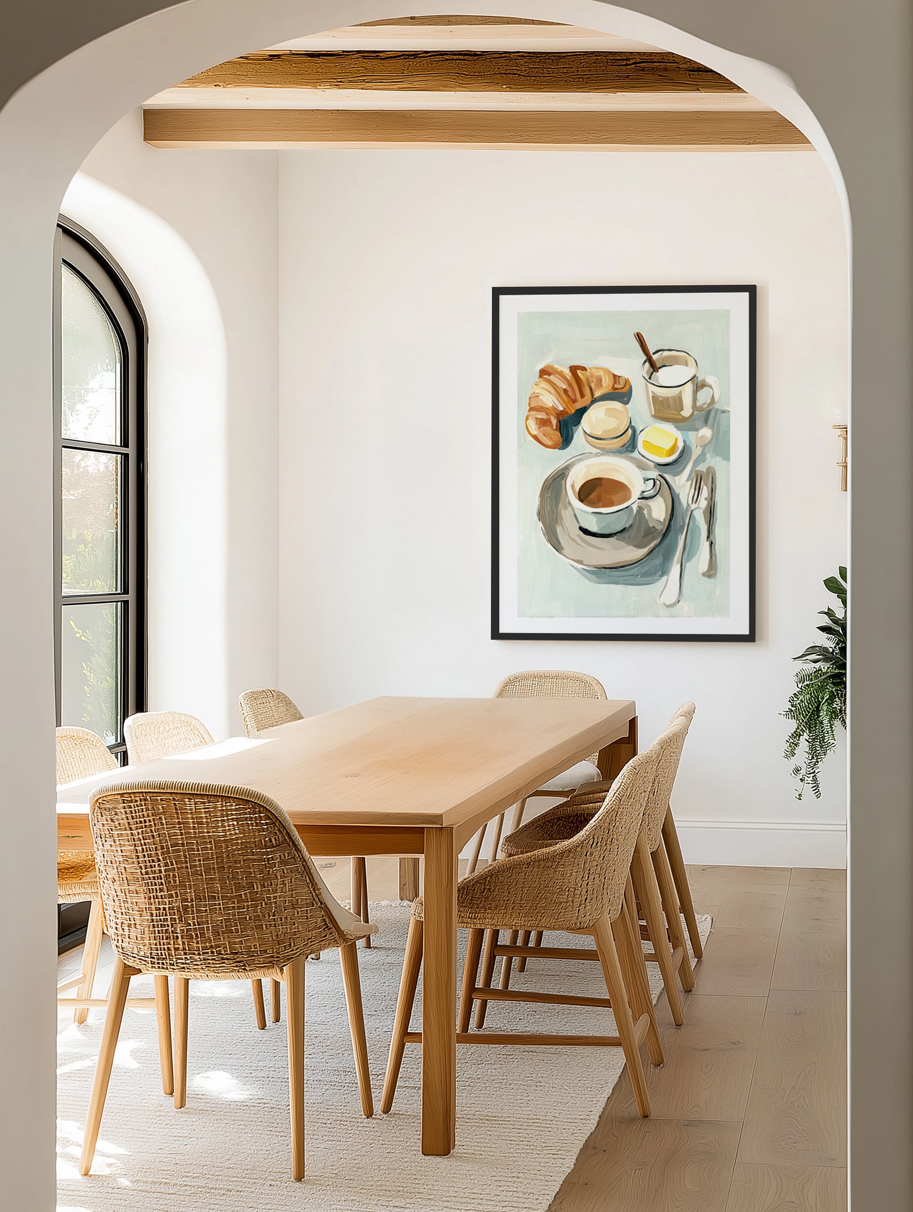 Breakfast for One | Art Print from Olive et Oriel where you can shop wallpaper and artworks online