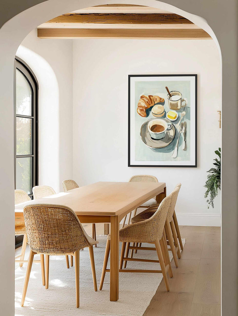 Breakfast for One | Art Print from Olive et Oriel where you can shop wallpaper and artworks online