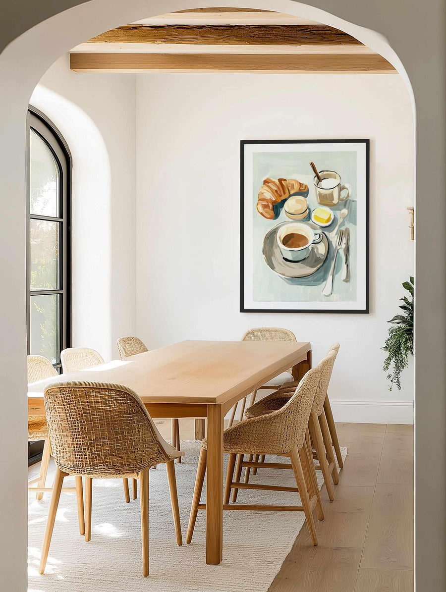 Breakfast for One | Art Print from Olive et Oriel where you can shop wallpaper and artworks online