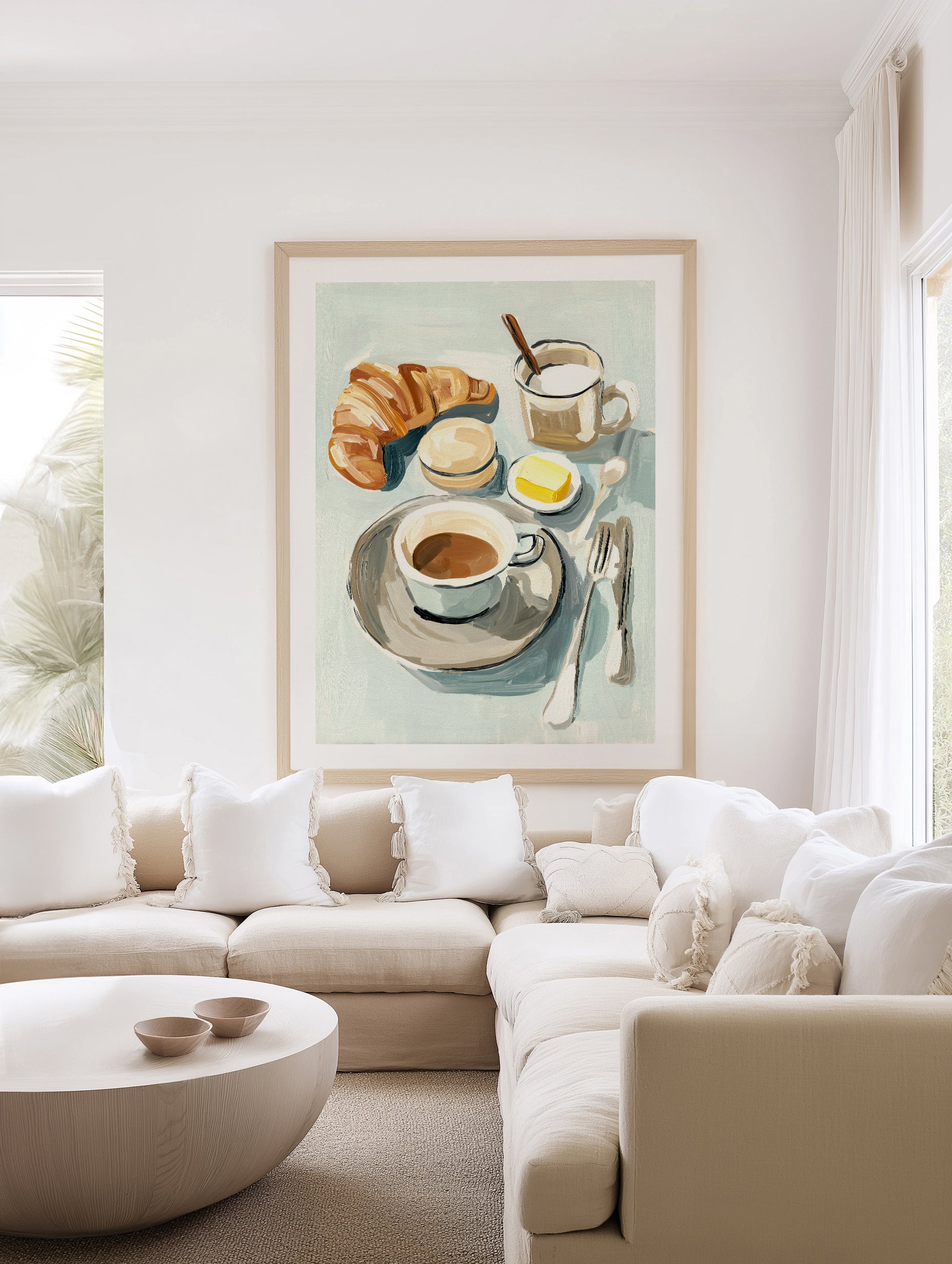 Breakfast for One | Art Print from Olive et Oriel where you can shop wallpaper and artworks online