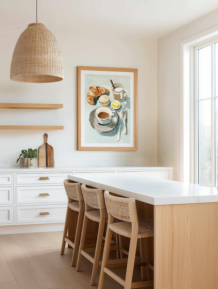 Breakfast for One | Art Print from Olive et Oriel where you can shop wallpaper and artworks online