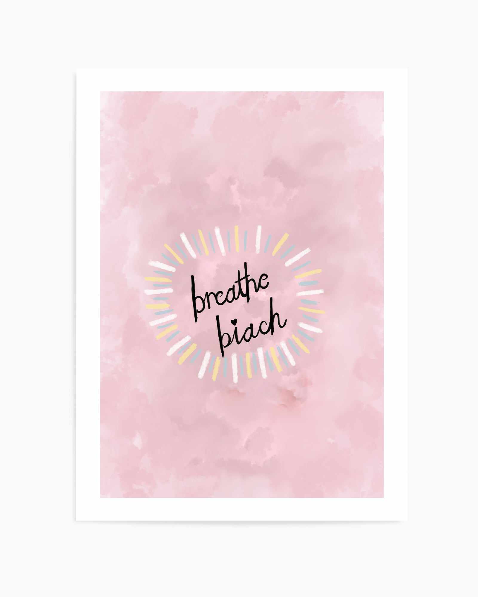 Breathe Biach | Art Print from Olive et Oriel where you can shop wallpaper and artworks online