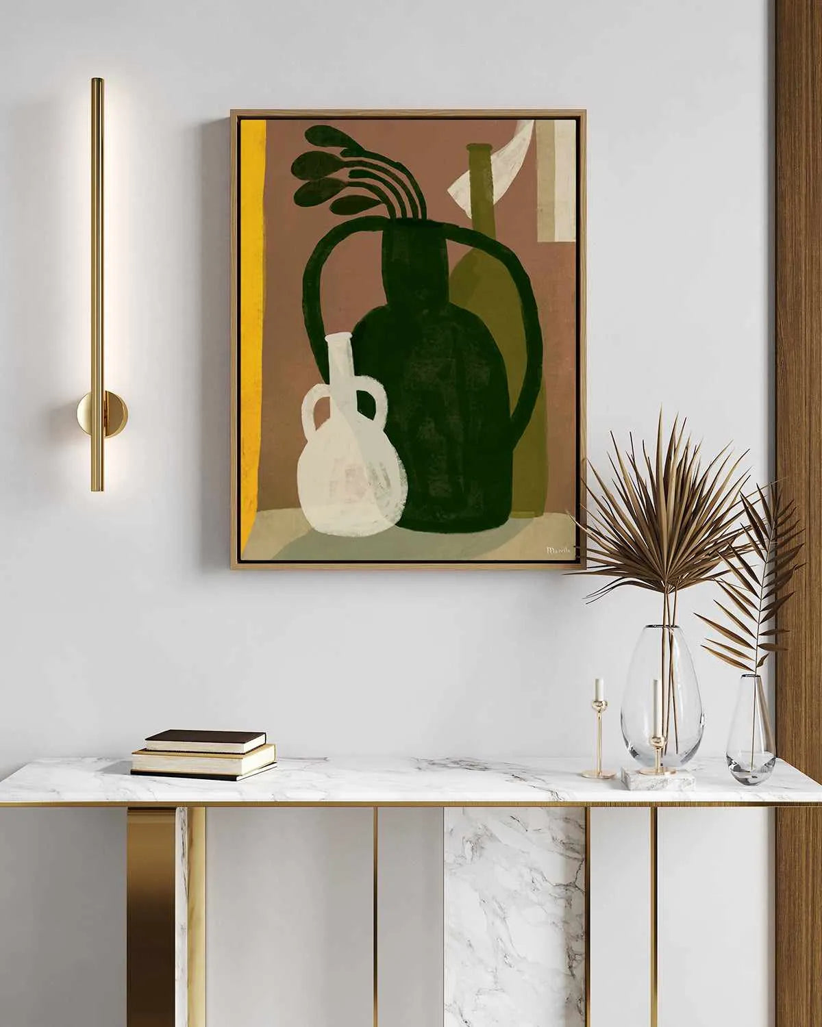 Breezy Room by Marco Marella | Framed Canvas Art Print from Olive et Oriel where you can shop wallpaper and artworks online