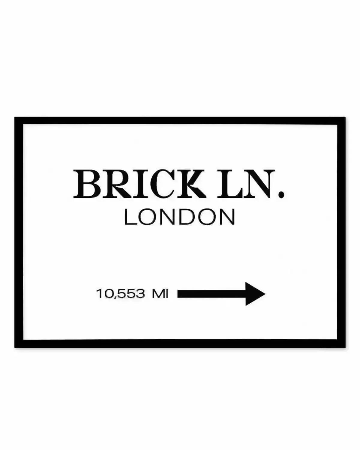 Brick Lane, London Art Print from Olive et Oriel where you can shop wallpaper and artworks online
