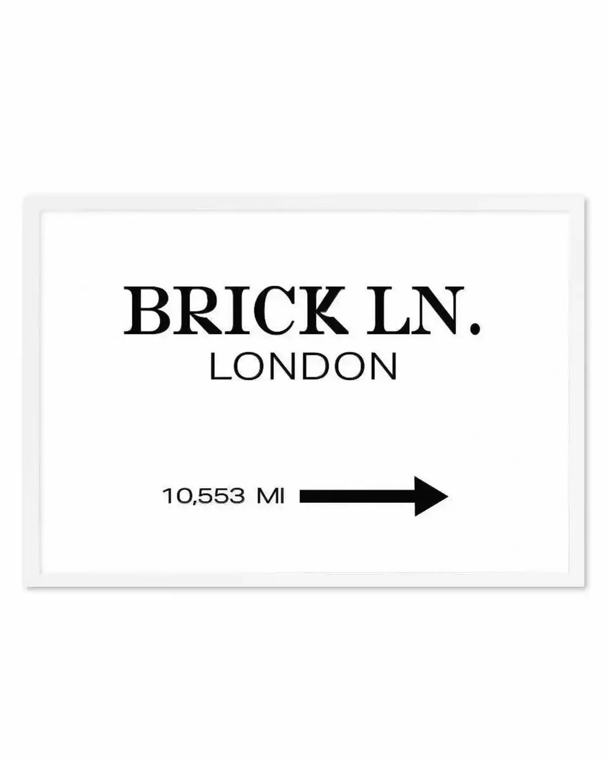 Brick Lane, London Art Print from Olive et Oriel where you can shop wallpaper and artworks online
