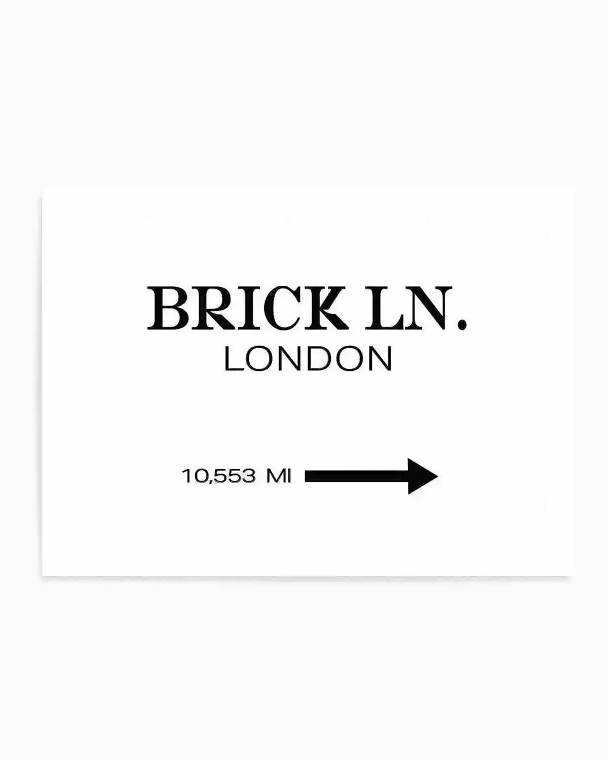 Brick Lane, London Art Print from Olive et Oriel where you can shop wallpaper and artworks online