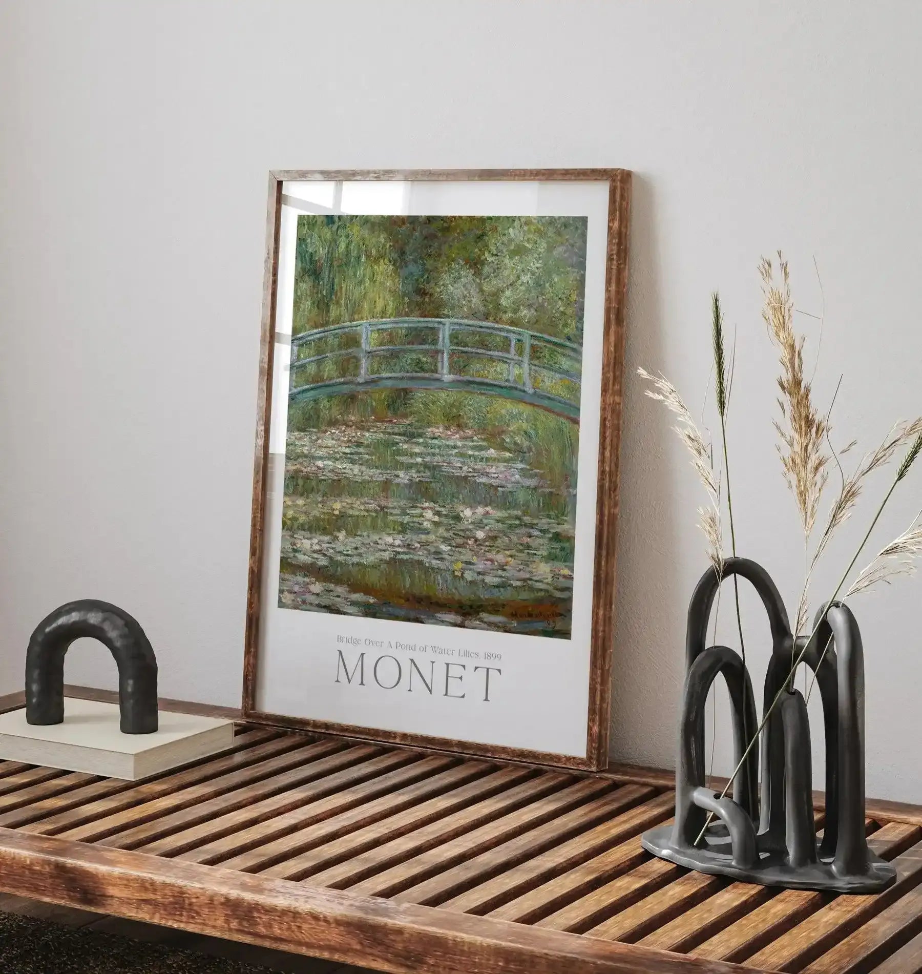 Bridge Over a Pond of Water Lilies 1899 by Claude Monet Art Print-PRINT-Olive et Oriel-Olive et Oriel-Buy-Australian-Art-Prints-Online-with-Olive-et-Oriel-Your-Artwork-Specialists-Austrailia-Decorate-With-Coastal-Photo-Wall-Art-Prints-From-Our-Beach-House-Artwork-Collection-Fine-Poster-and-Framed-Artwork