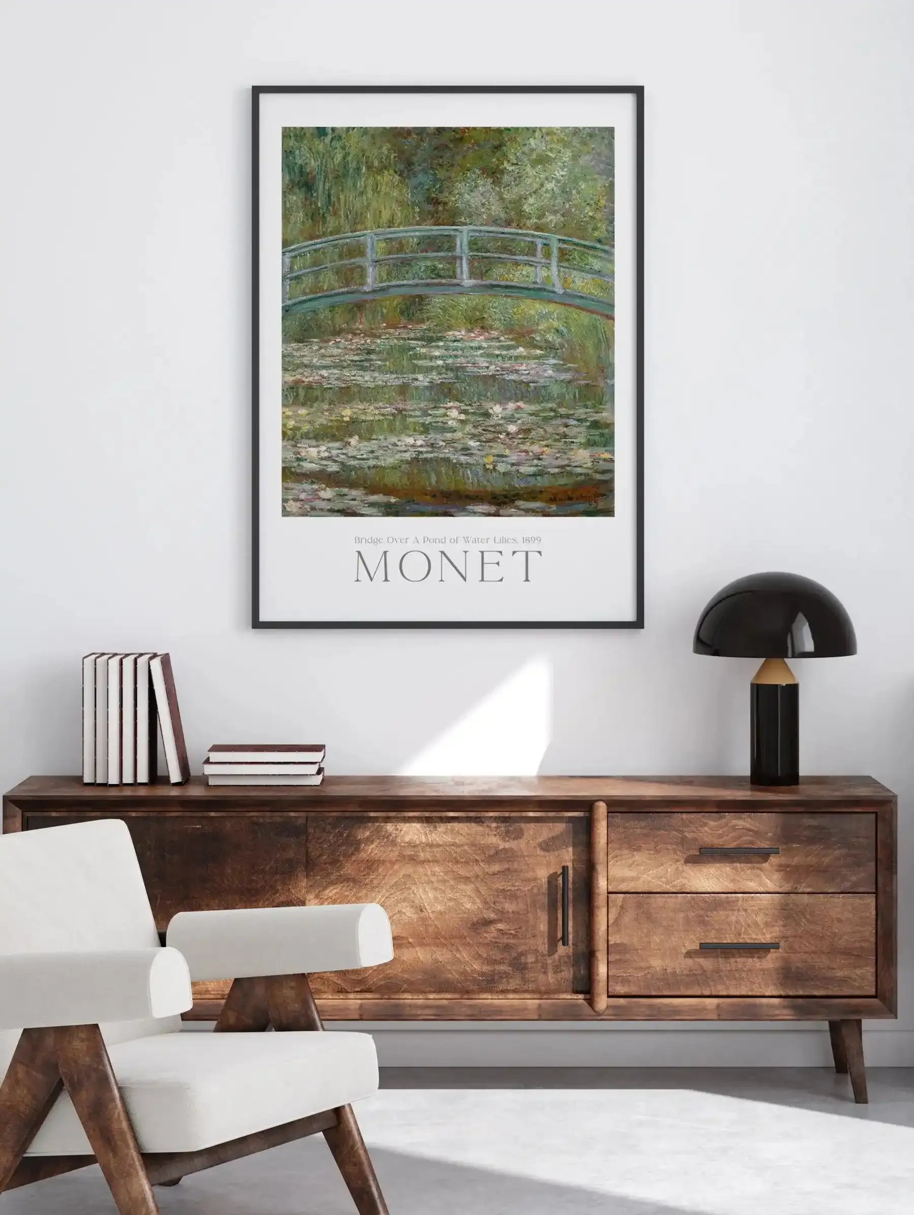 Bridge Over a Pond of Water Lilies 1899 by Claude Monet Art Print-PRINT-Olive et Oriel-Olive et Oriel-Buy-Australian-Art-Prints-Online-with-Olive-et-Oriel-Your-Artwork-Specialists-Austrailia-Decorate-With-Coastal-Photo-Wall-Art-Prints-From-Our-Beach-House-Artwork-Collection-Fine-Poster-and-Framed-Artwork
