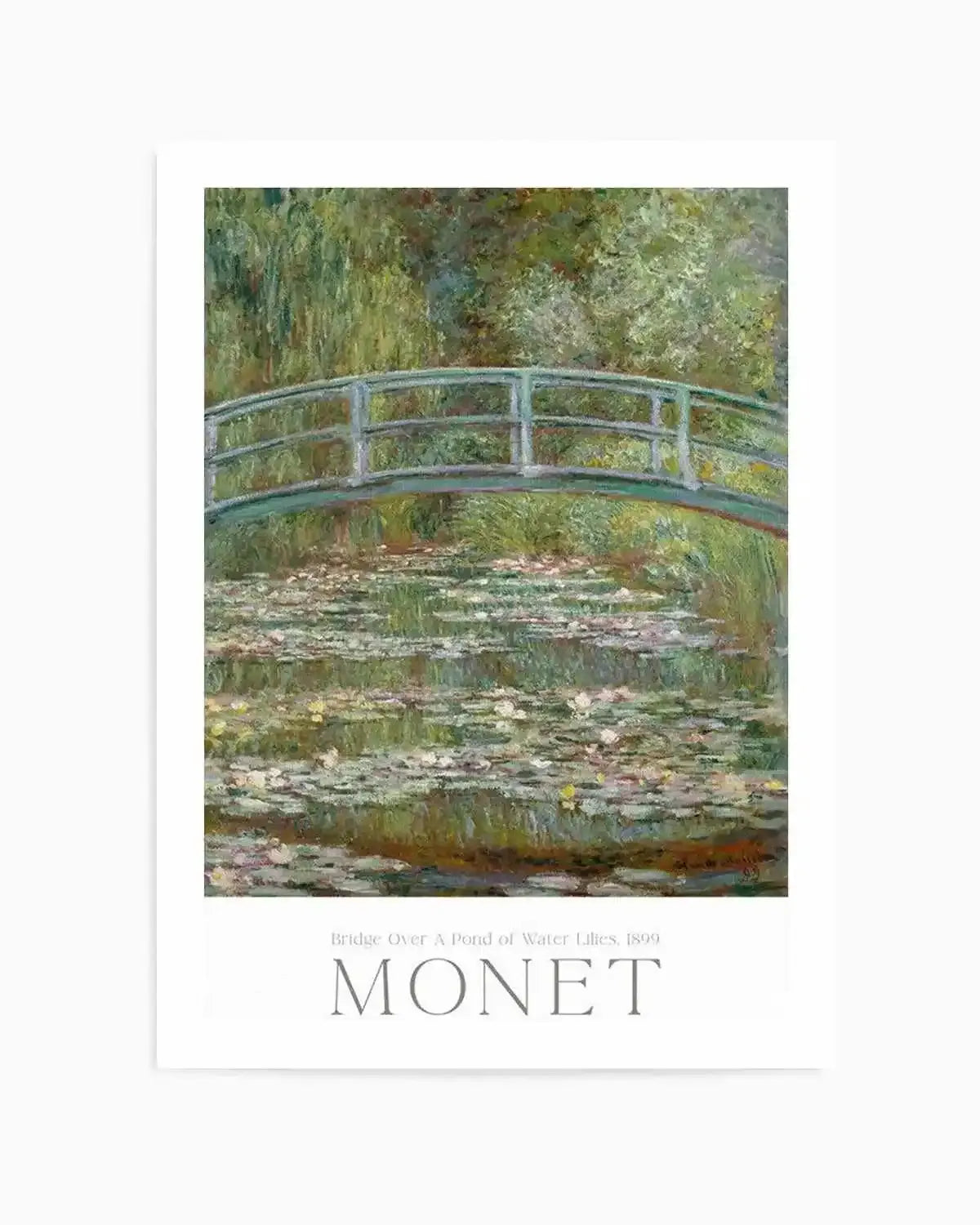 Bridge Over a Pond of Water Lilies 1899 by Claude Monet Art Print from Olive et Oriel where you can shop wallpaper and artworks online