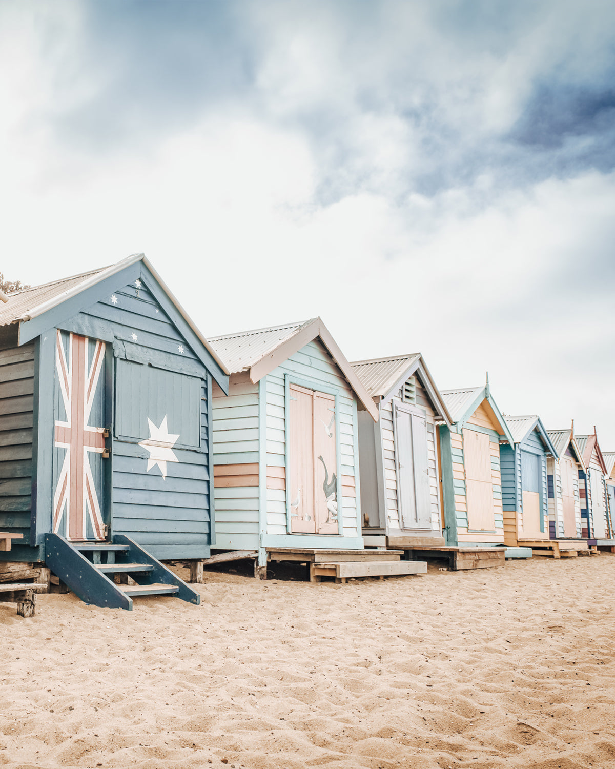 Brighton Beach Boxes | Melbourne Photo Mural Wallpaper