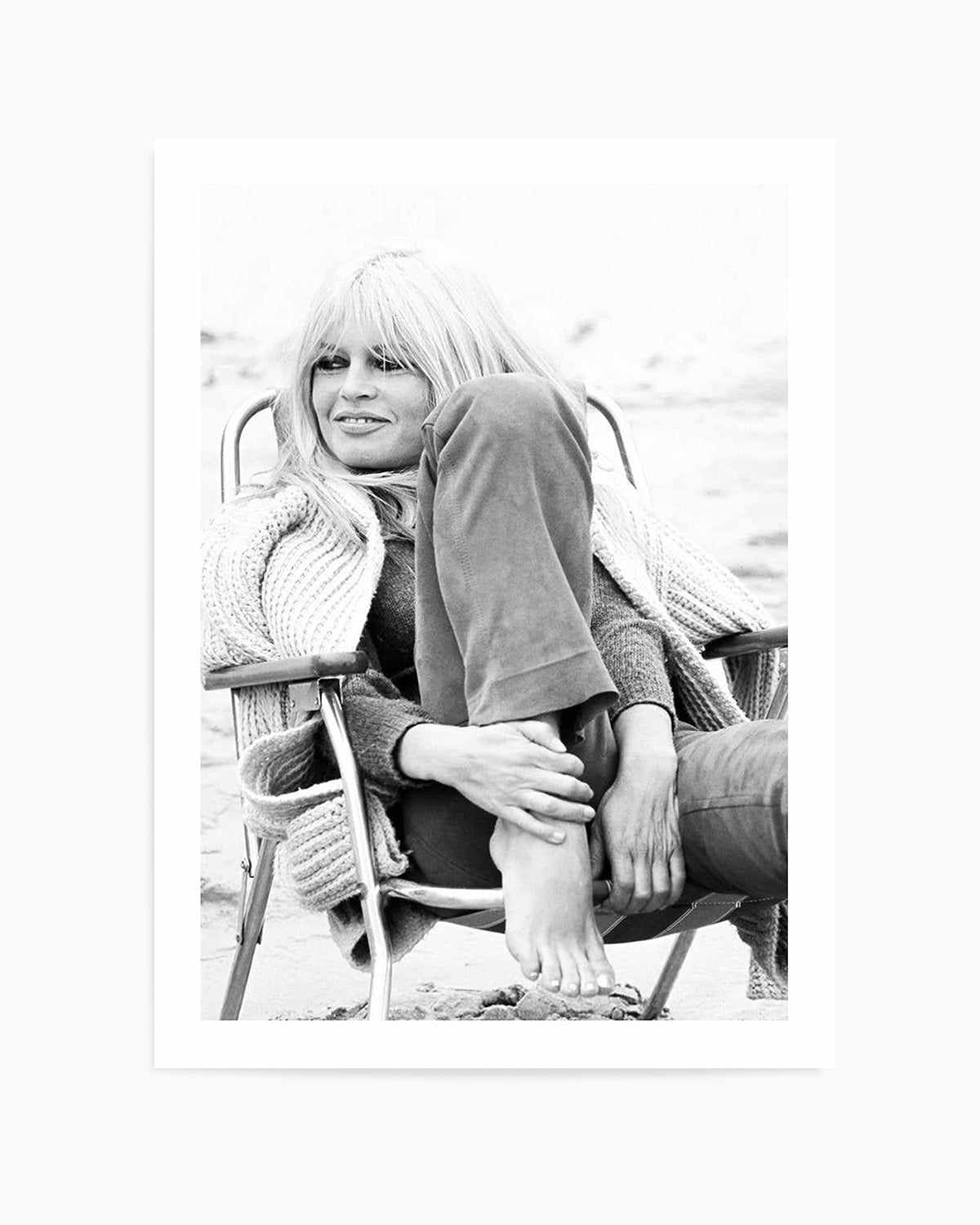 Brigitte Bardot III (B&W) Art Print