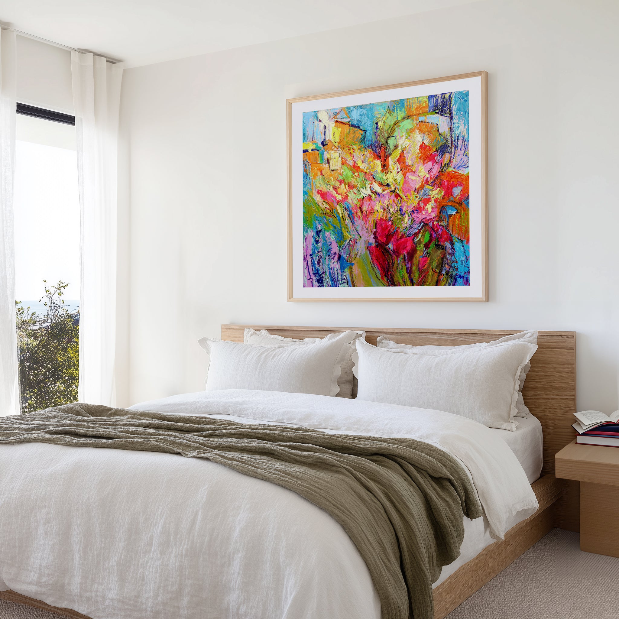 Brilliant Bloom Scape by Dorothy Fagan | Art Print