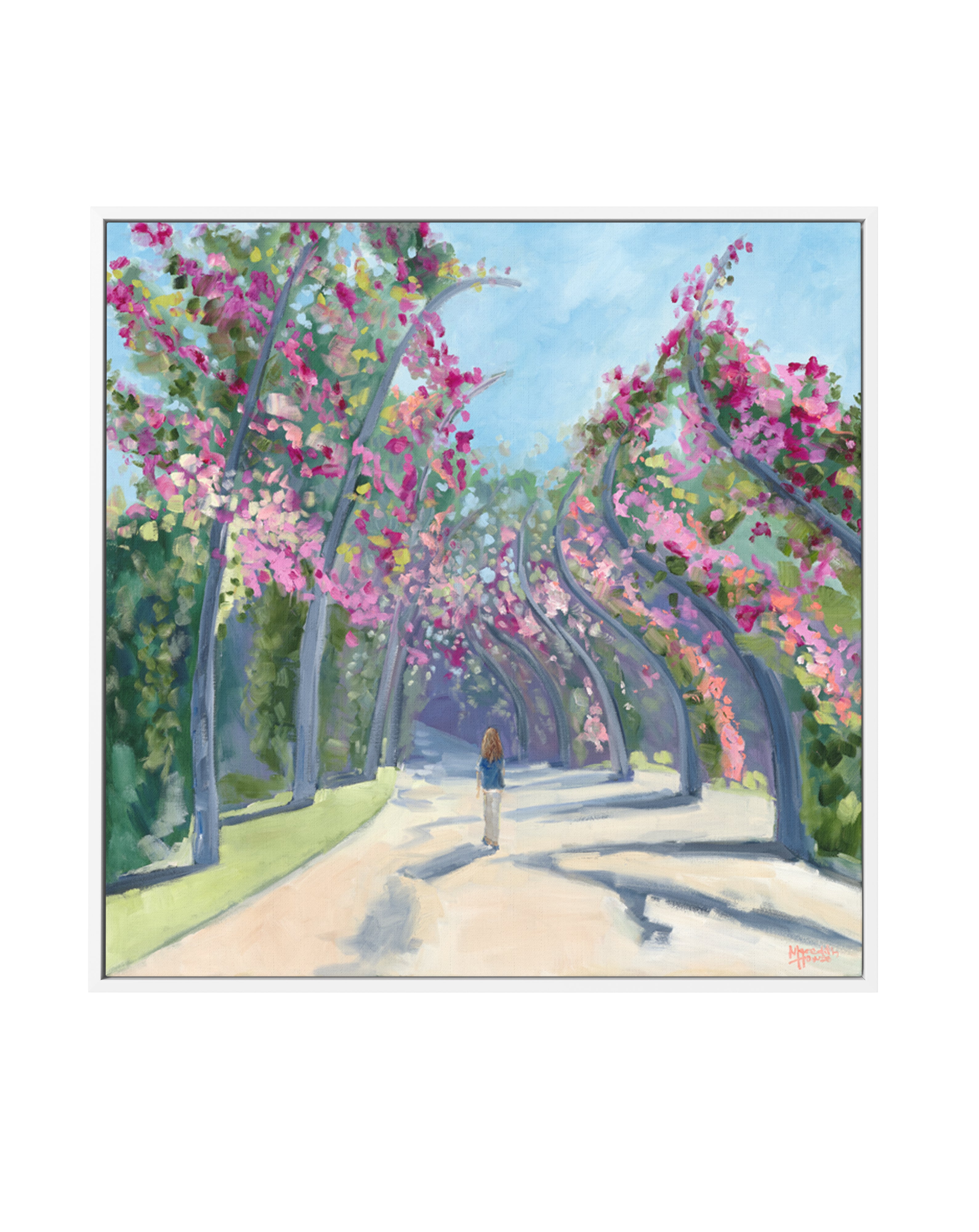 Brisbane Southbank by Meredith Howse | Framed Canvas Art Print