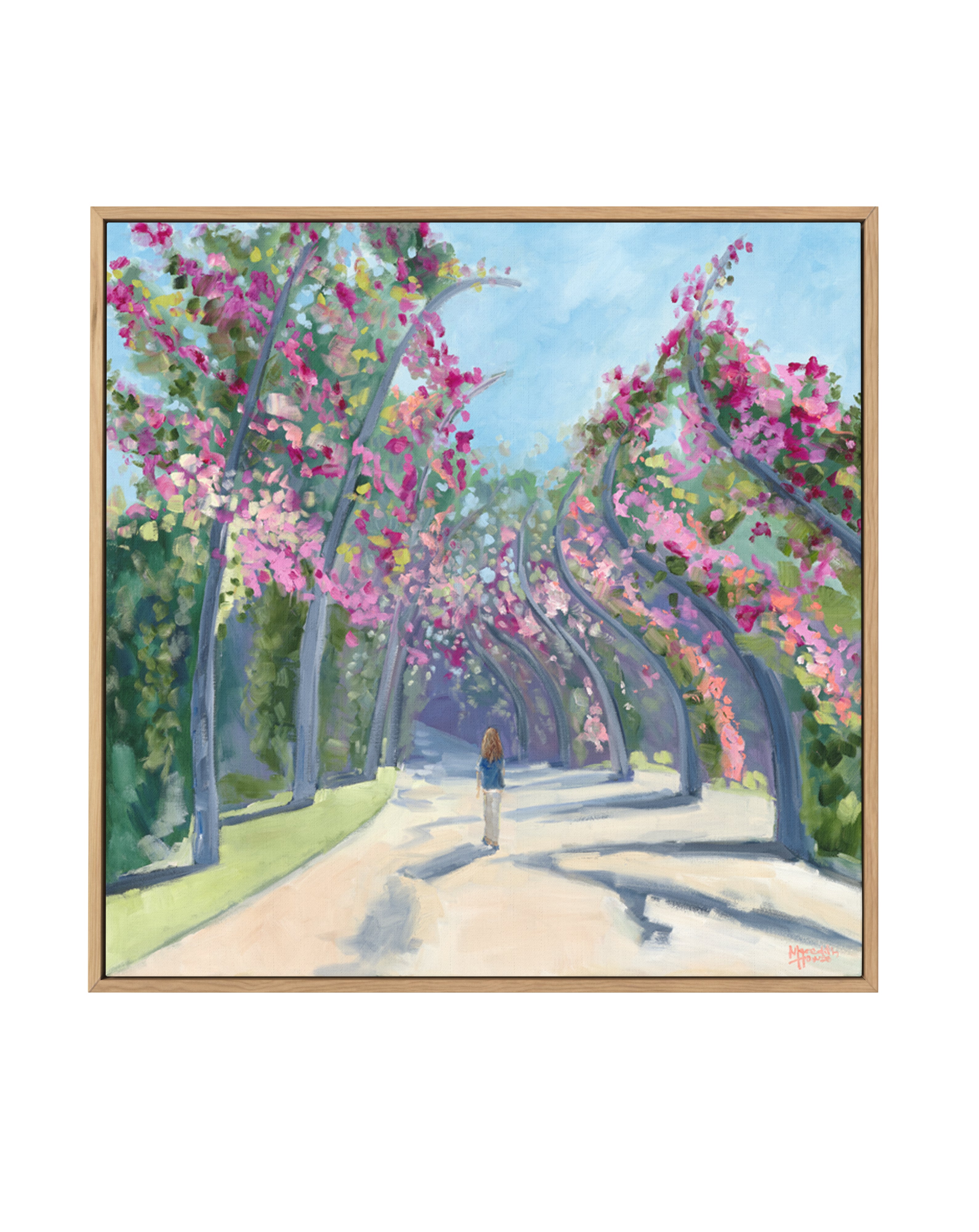 Brisbane Southbank by Meredith Howse | Framed Canvas Art Print