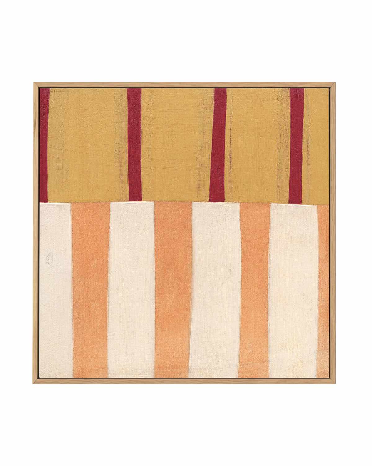 Broken Stripes III by Laura Nugent | Framed Canvas Art Print