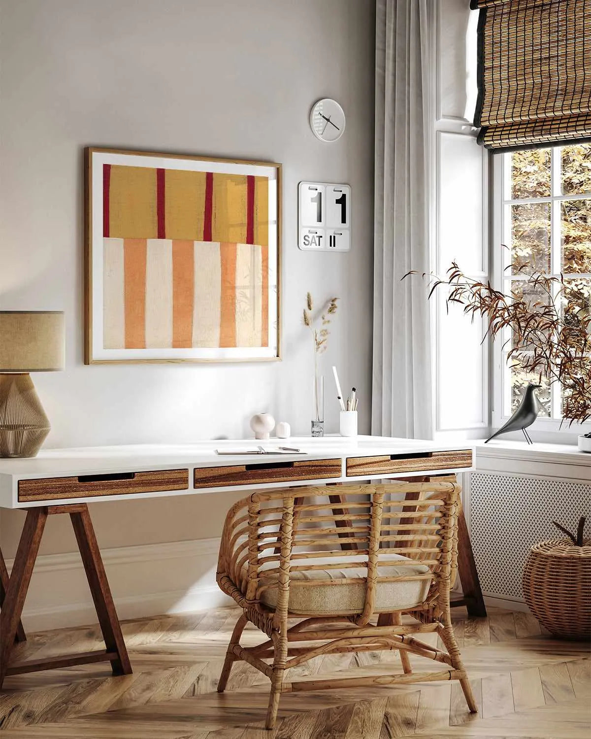 Broken Stripes III by Laura Nugent Art Print from Olive et Oriel where you can shop wallpaper and artworks online