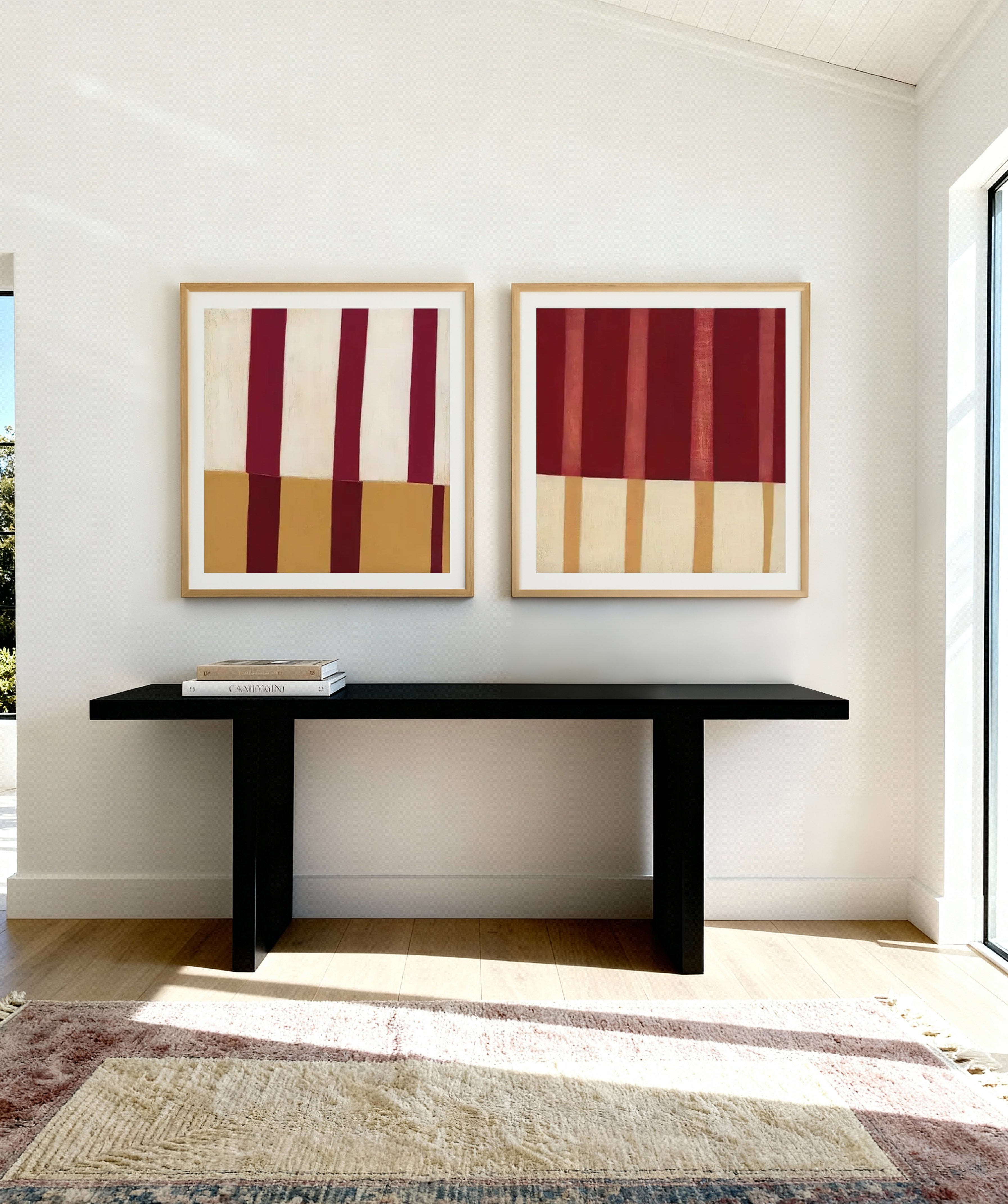 Broken Stripes II & IV by Laura Nugent Art Print Set of 2 | Matching Wall Art