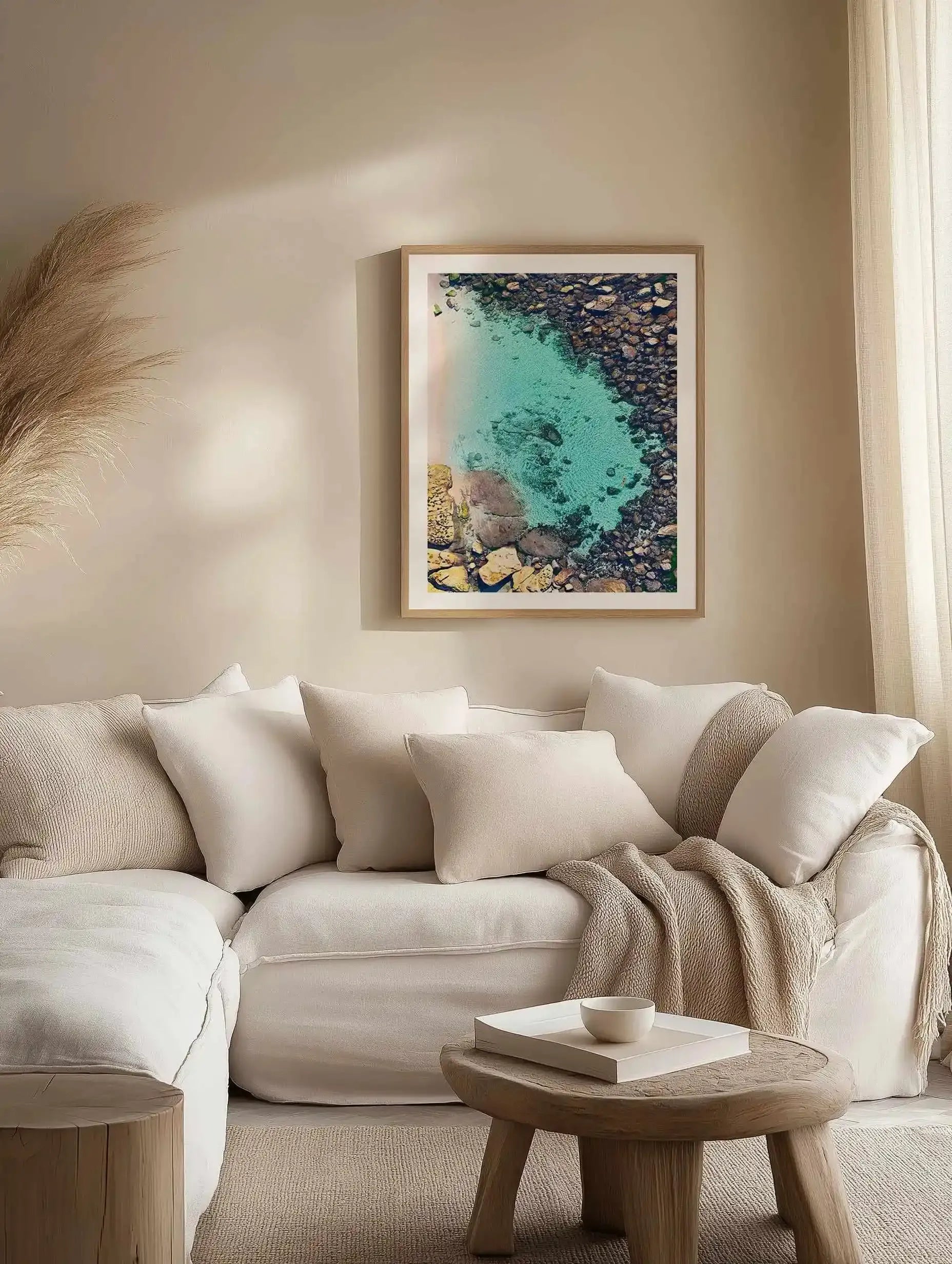 Bronte Beach Pool | Aerial Photo Wall Art Print from Olive et Oriel where you can shop wallpaper and artworks online