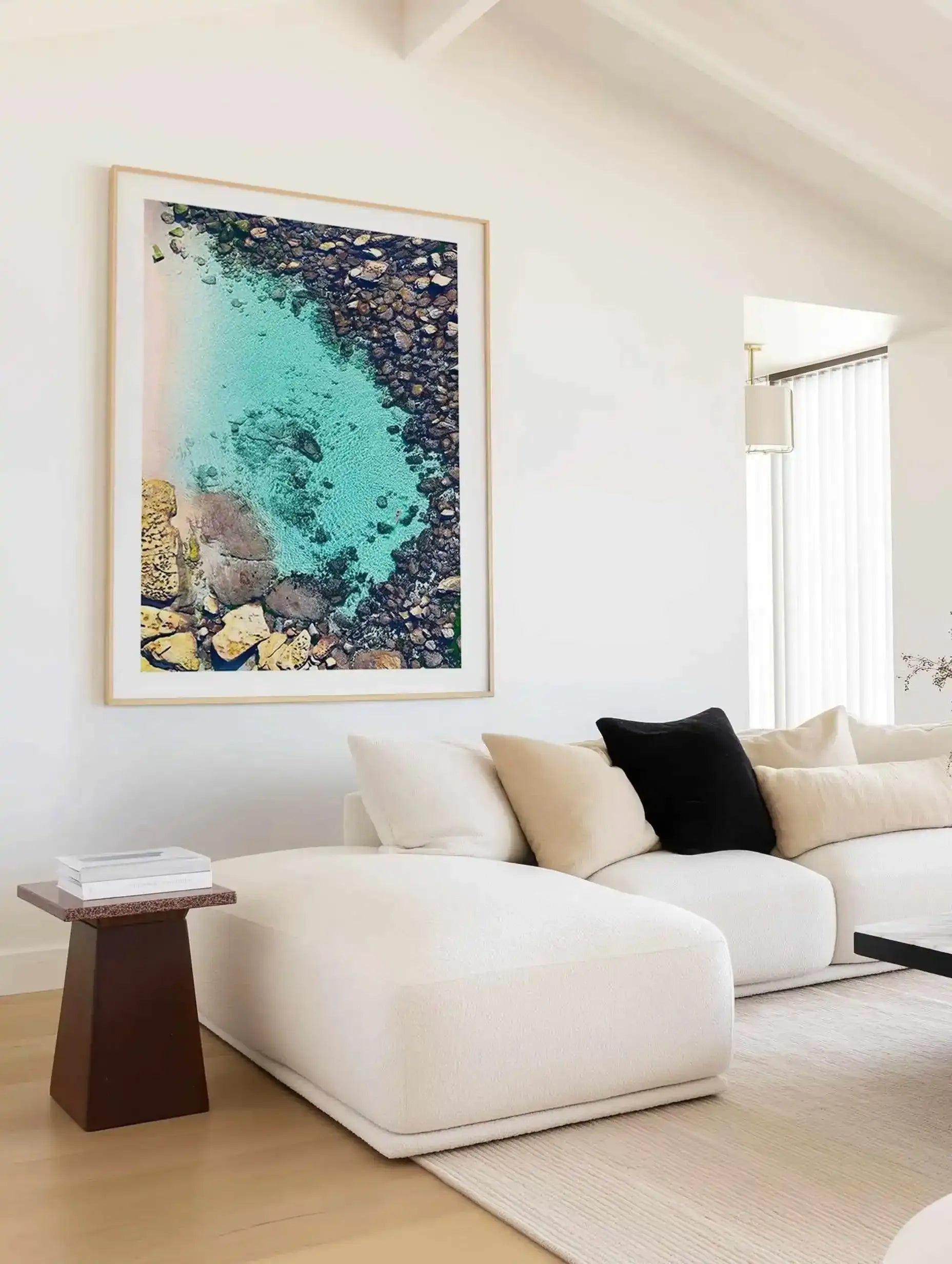 Bronte Beach Pool | Aerial Photo Wall Art Print from Olive et Oriel where you can shop wallpaper and artworks online