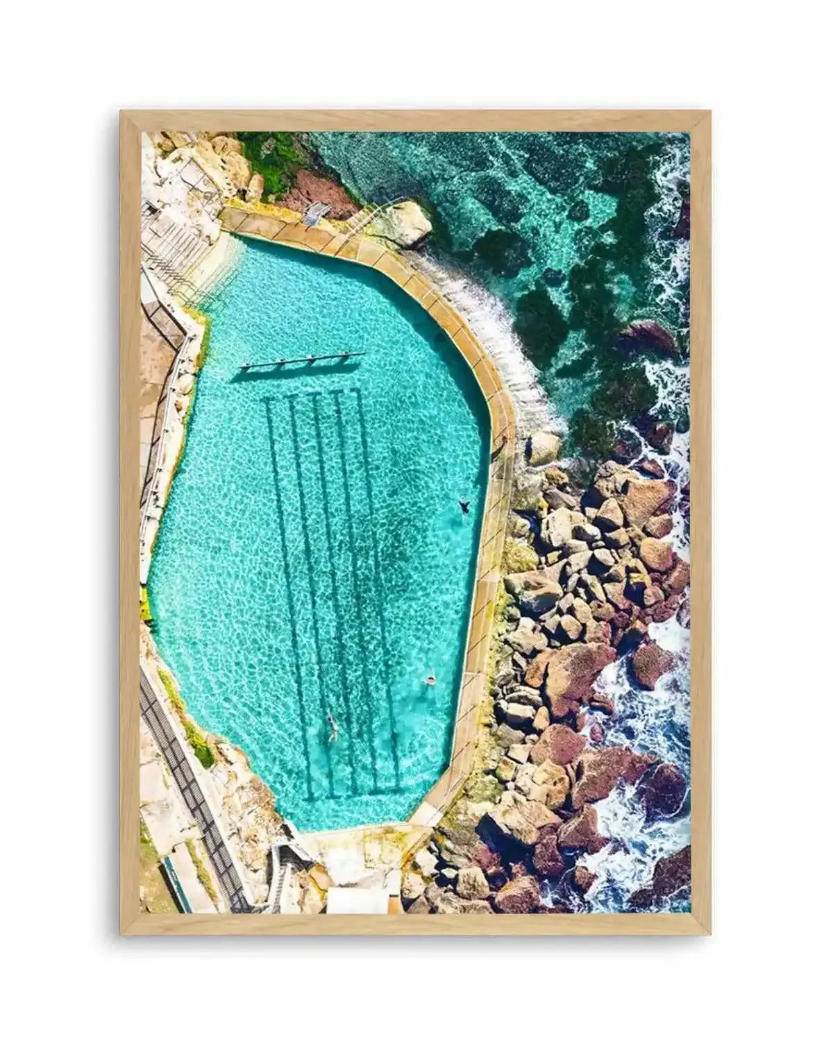 Bronte Ocean Pool | Aerial Photo Wall Art Print from Olive et Oriel where you can shop wallpaper and artworks online