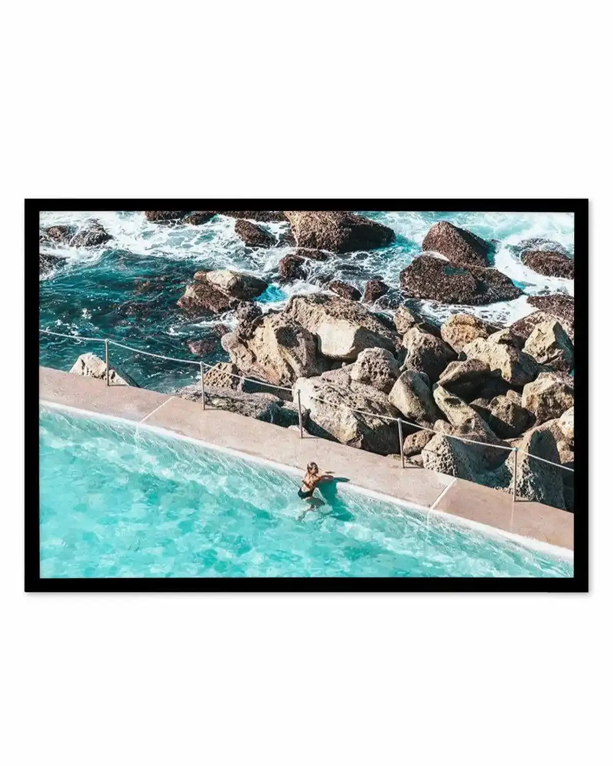 Bronte Pool II Art Print from Olive et Oriel where you can shop wallpaper and artworks online