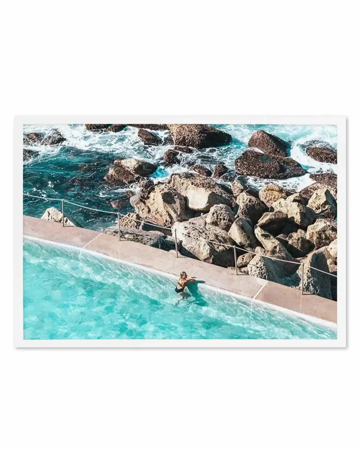 Bronte Pool II Art Print from Olive et Oriel where you can shop wallpaper and artworks online